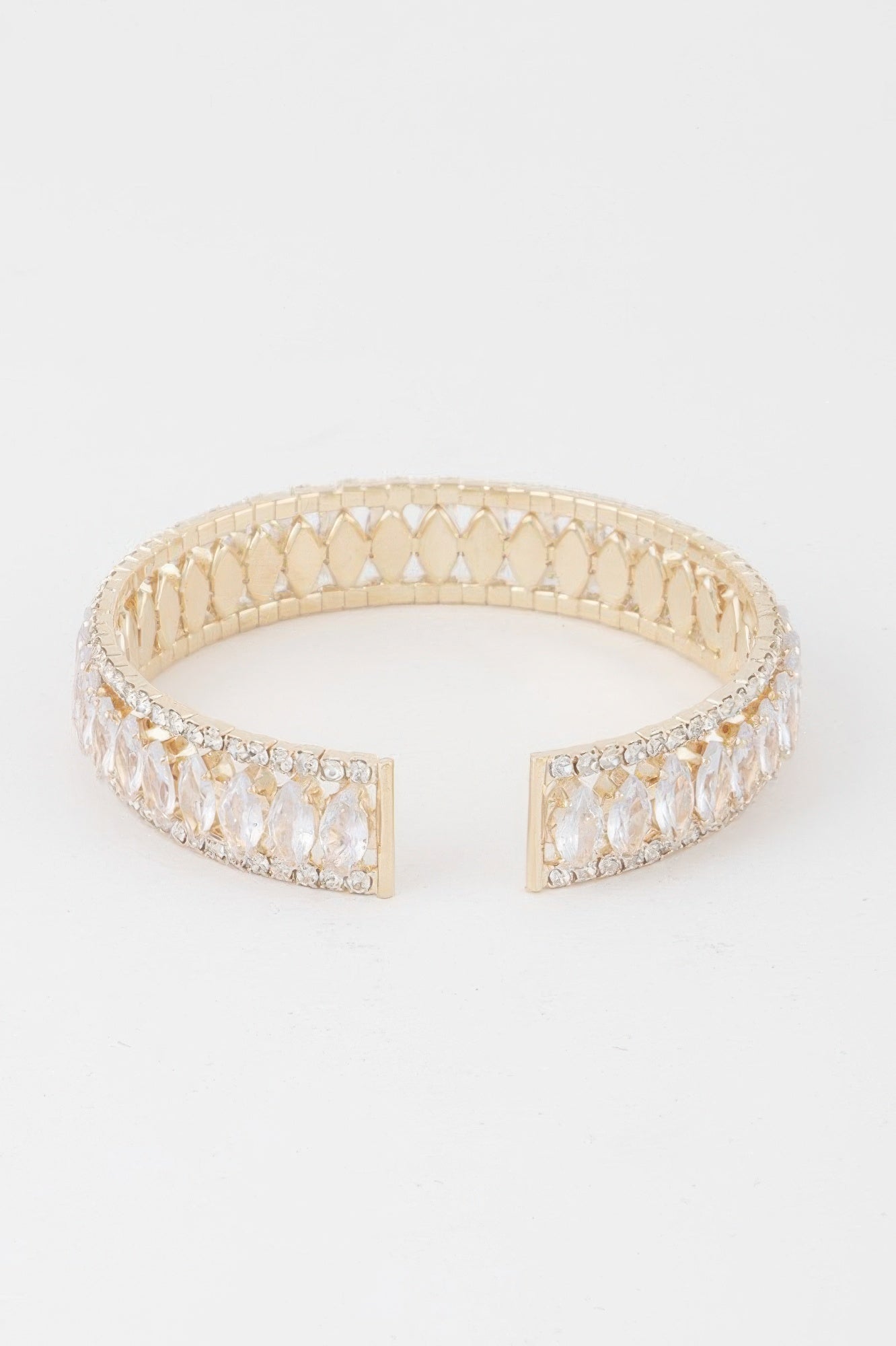 Classic Crystal Bar Cuff Bracelet