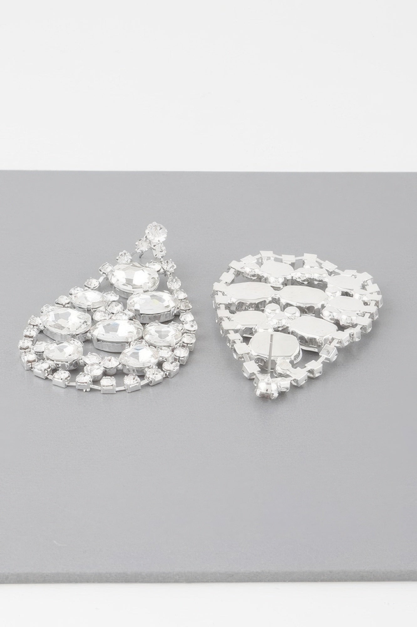 Rhinestone Tear Drop Earrings