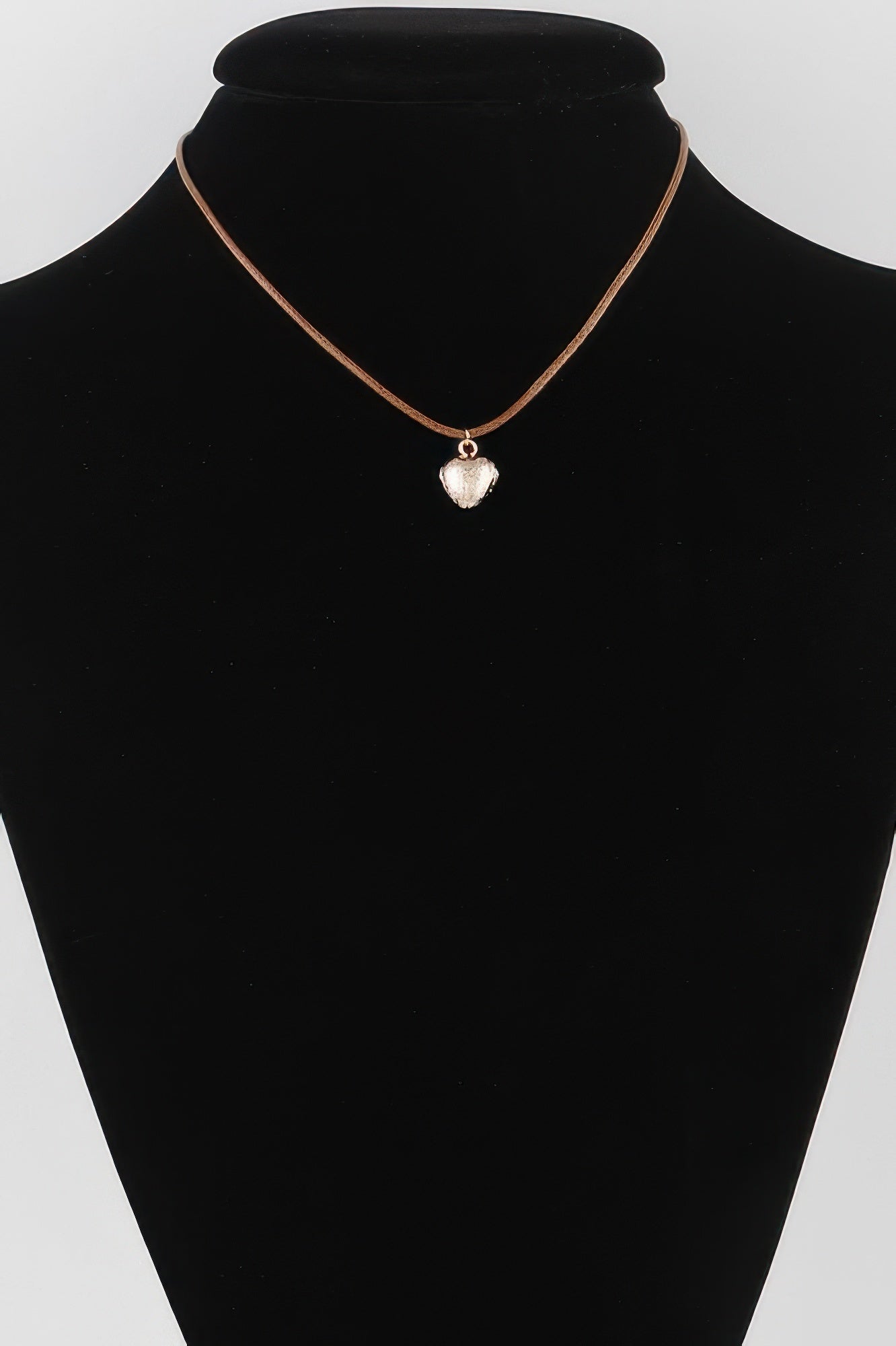 Braided Heart Pendant Necklace
