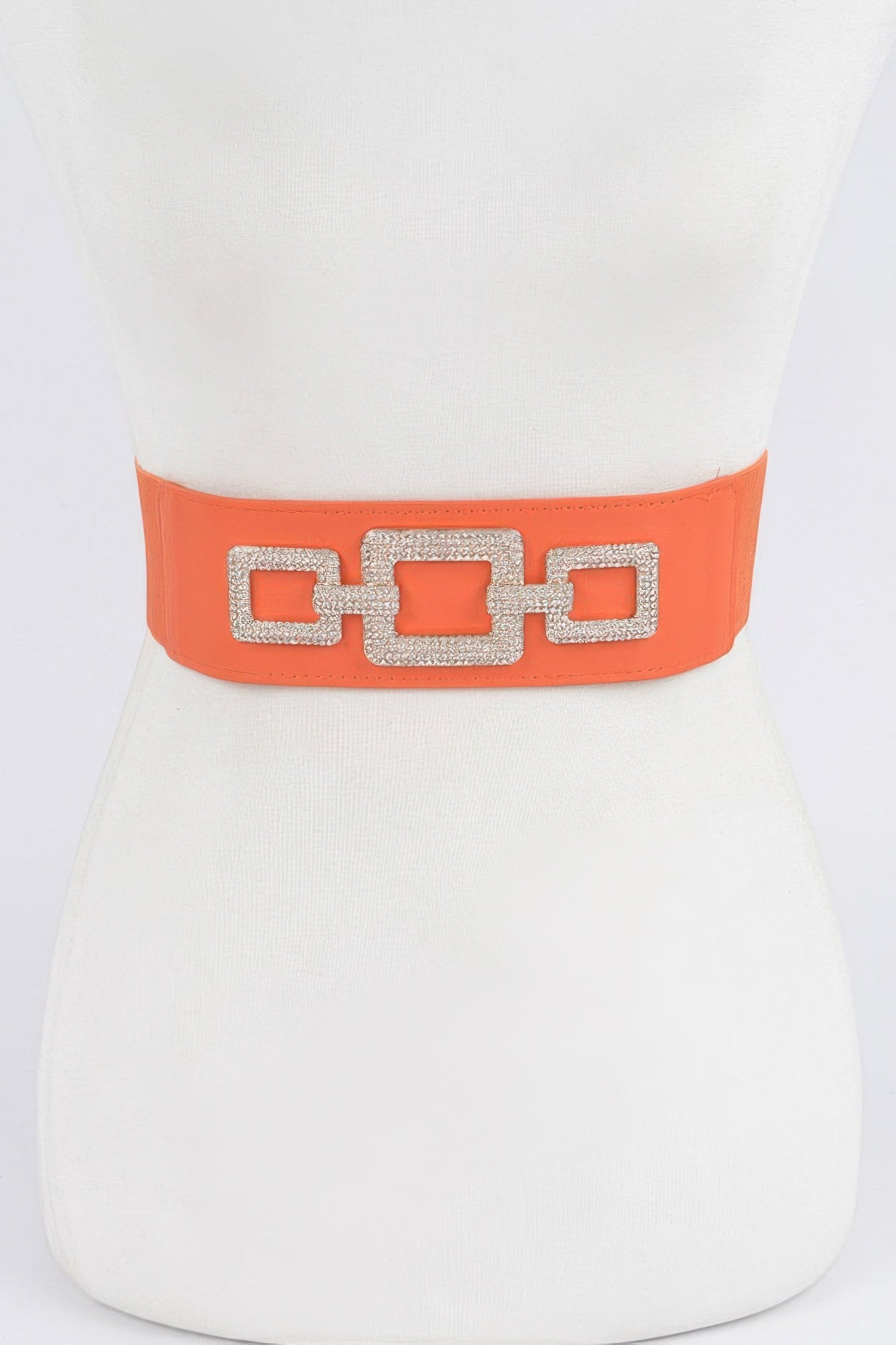Rhinestone Link Elastic Belt