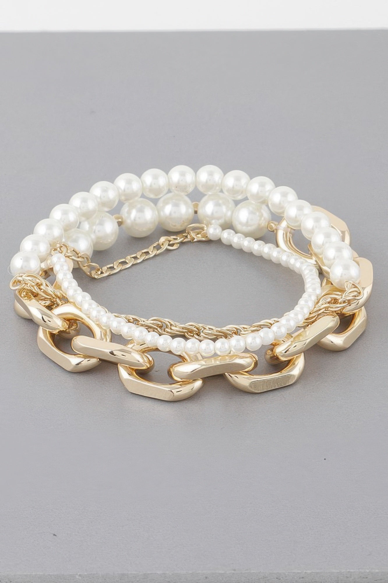 Multi Pearl Chain Bracelet