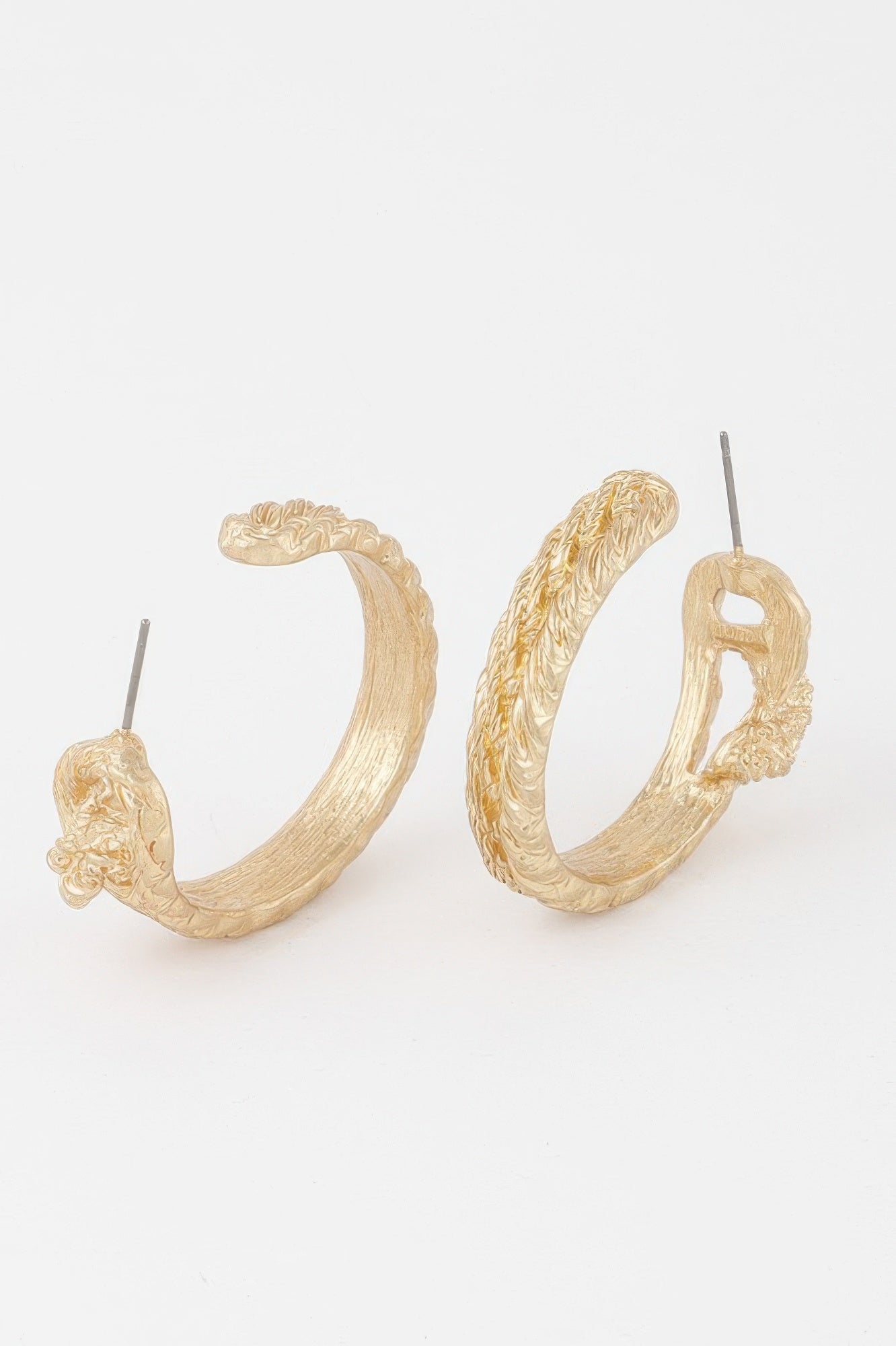 Braided Snake Hoop Earrings