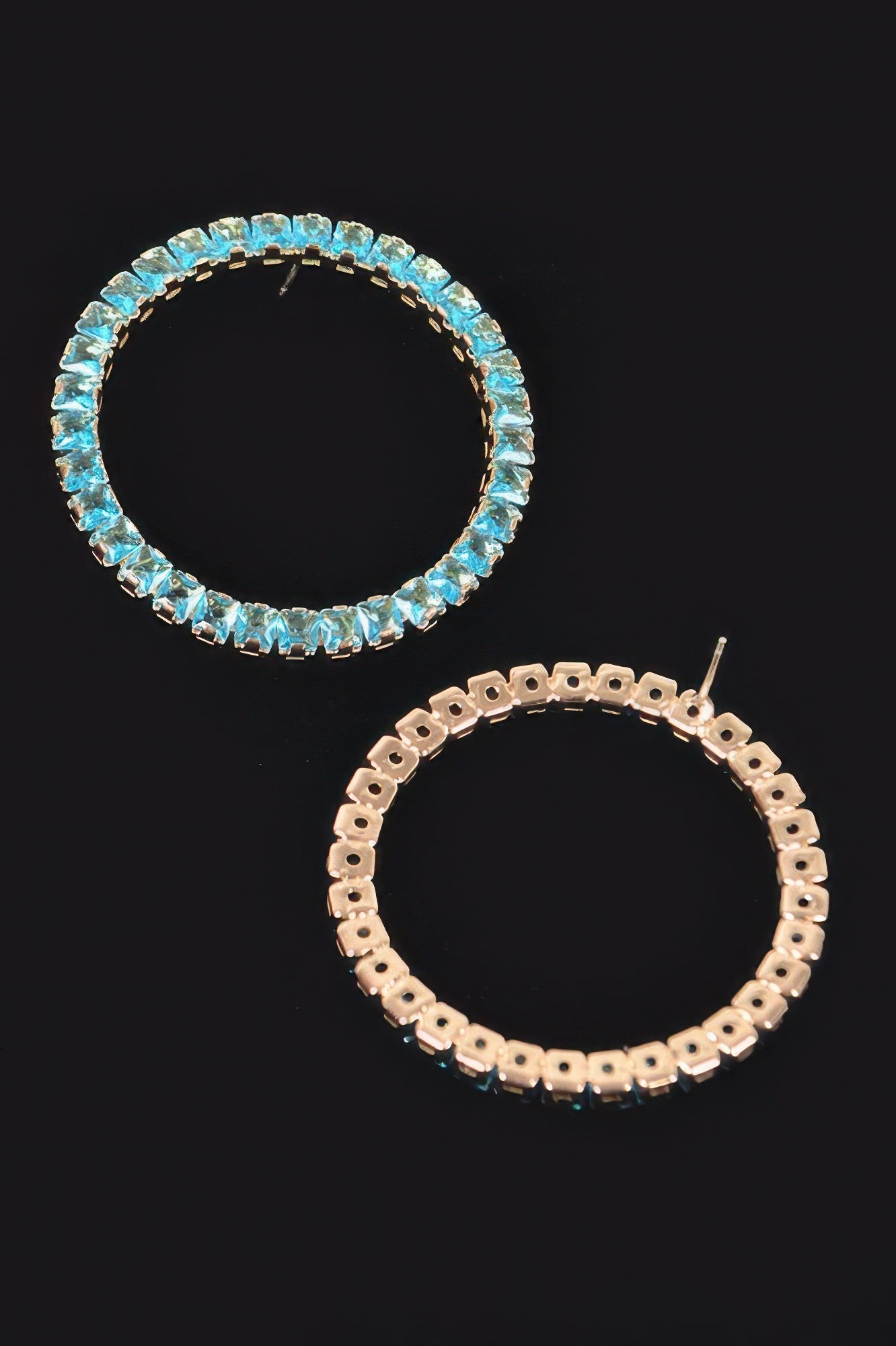 Rhinestone Round Earring
