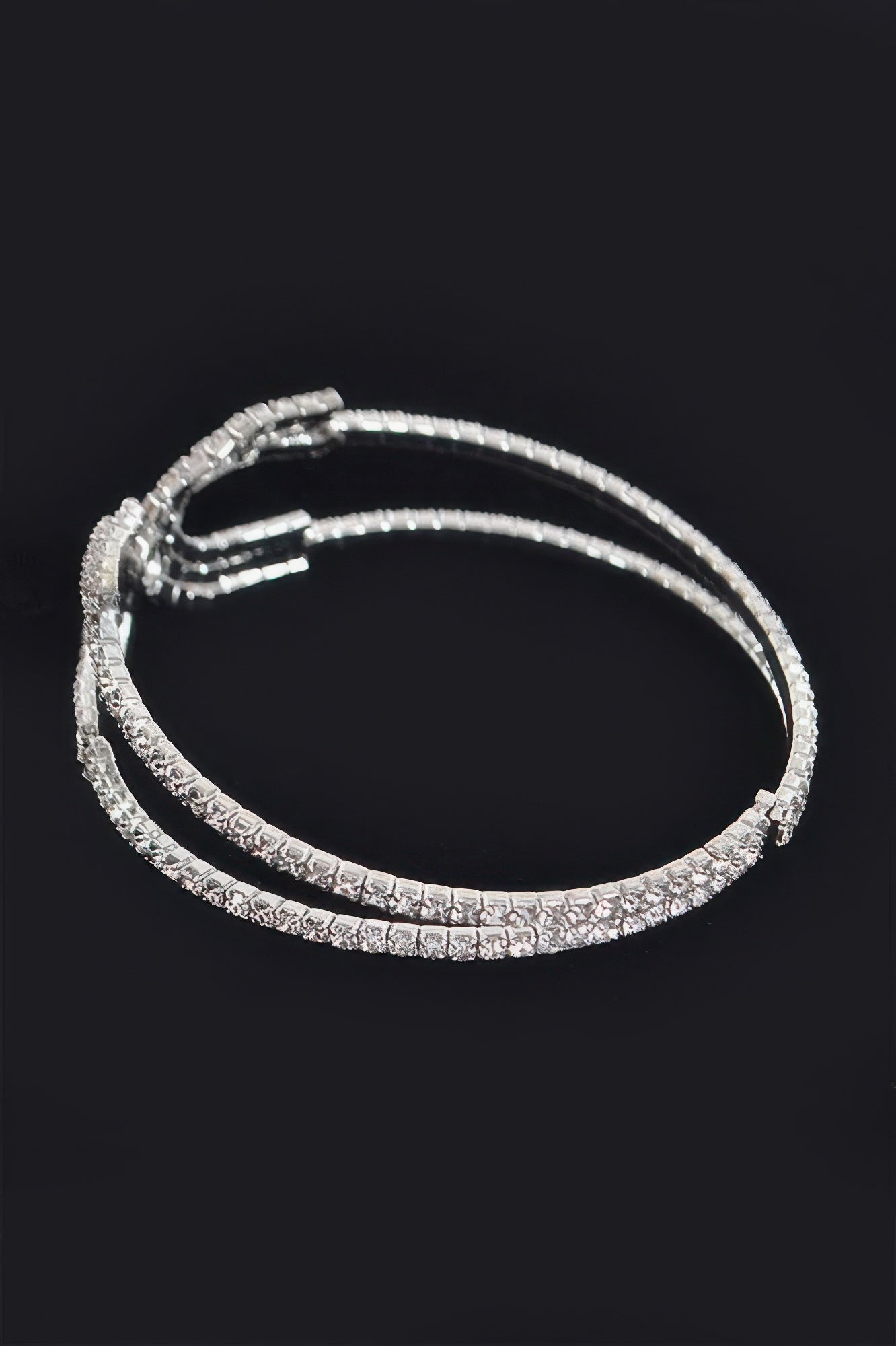 Wrap Rhinestone Bangle