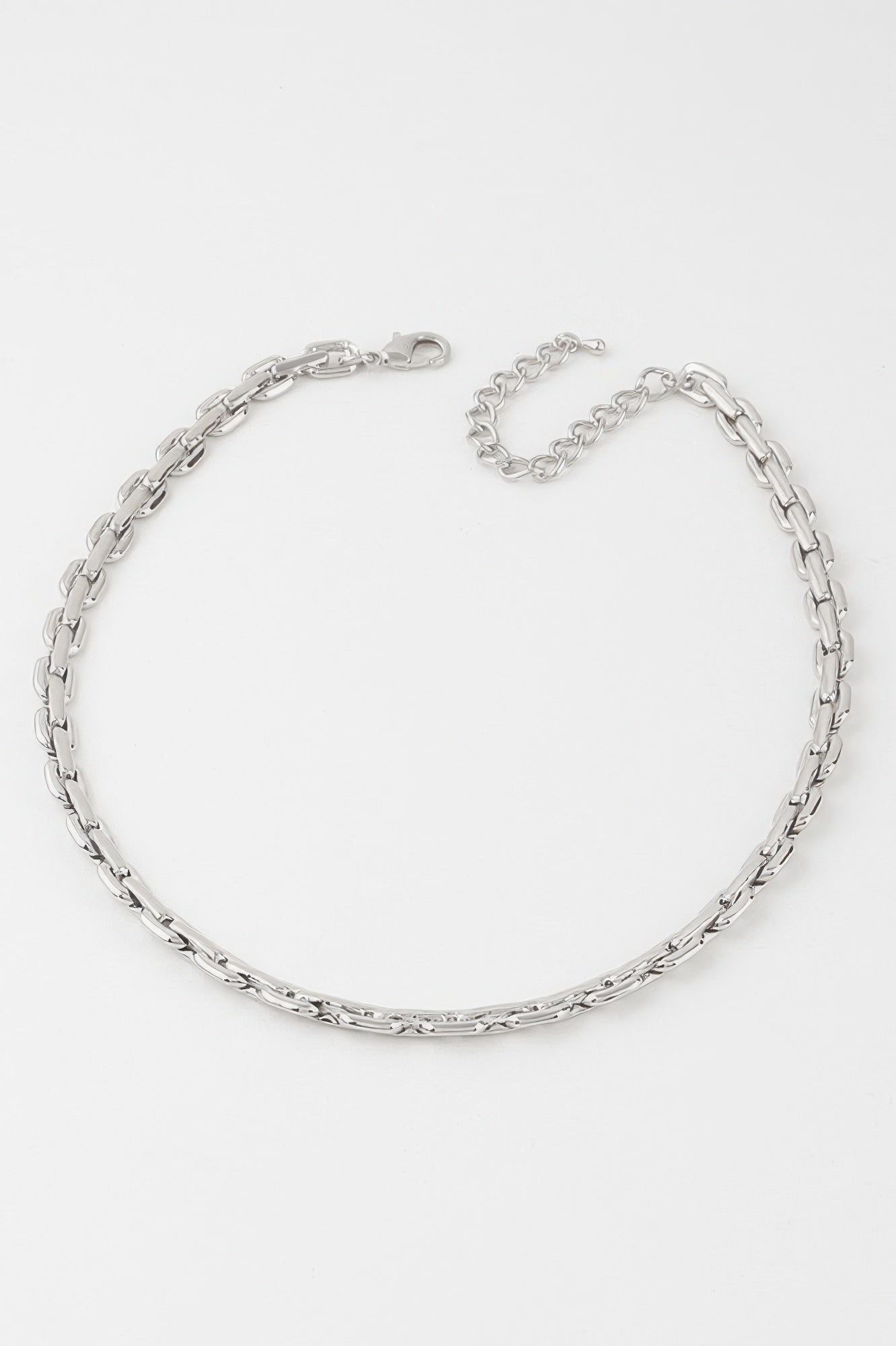 Solid Link Chain Necklace 14"