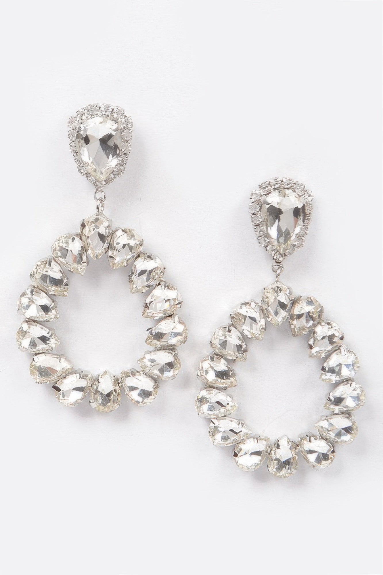 Tear Drop Stone Earrings