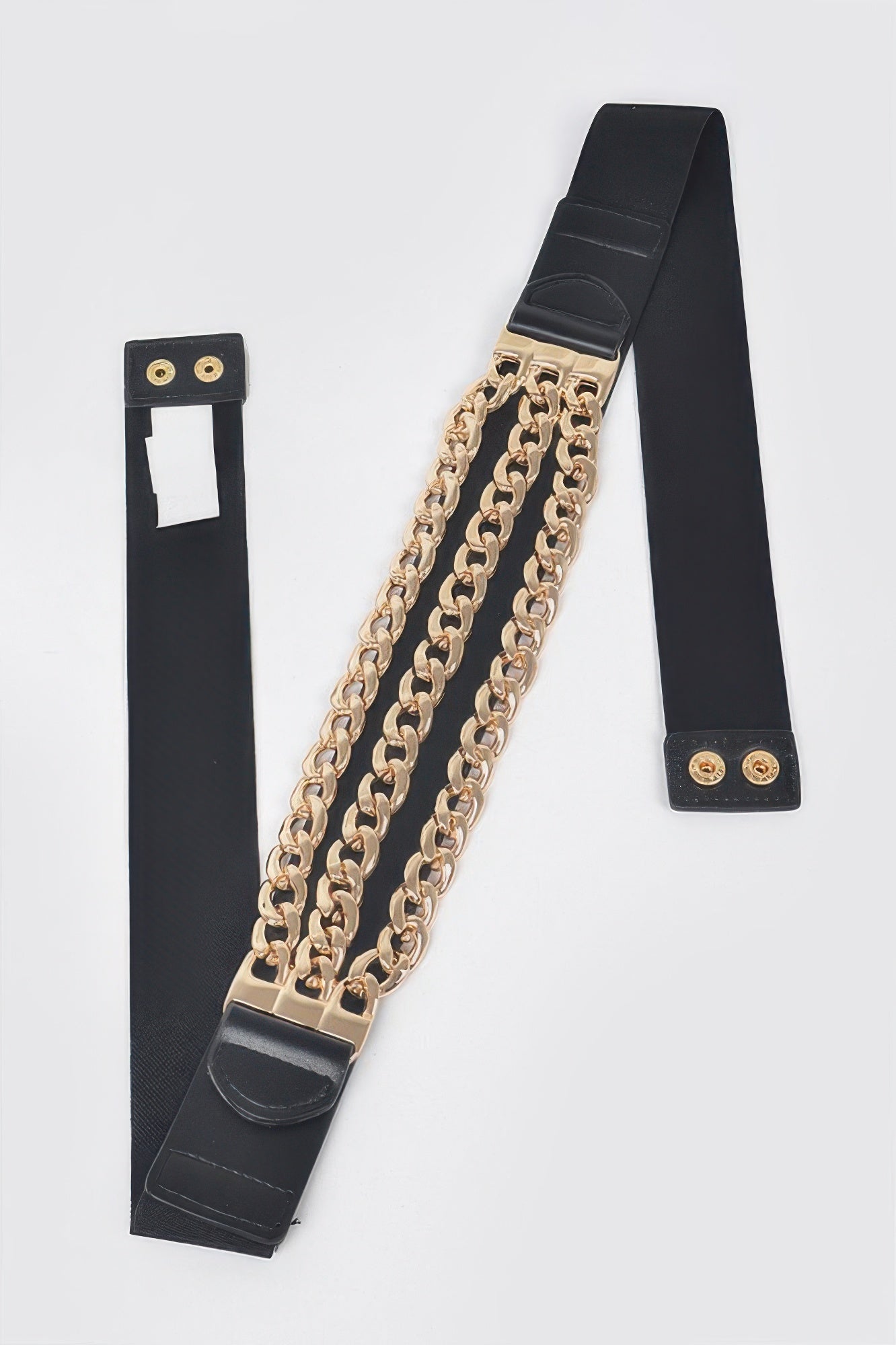 Multi Layered Chain Plus Size Elastic Belt