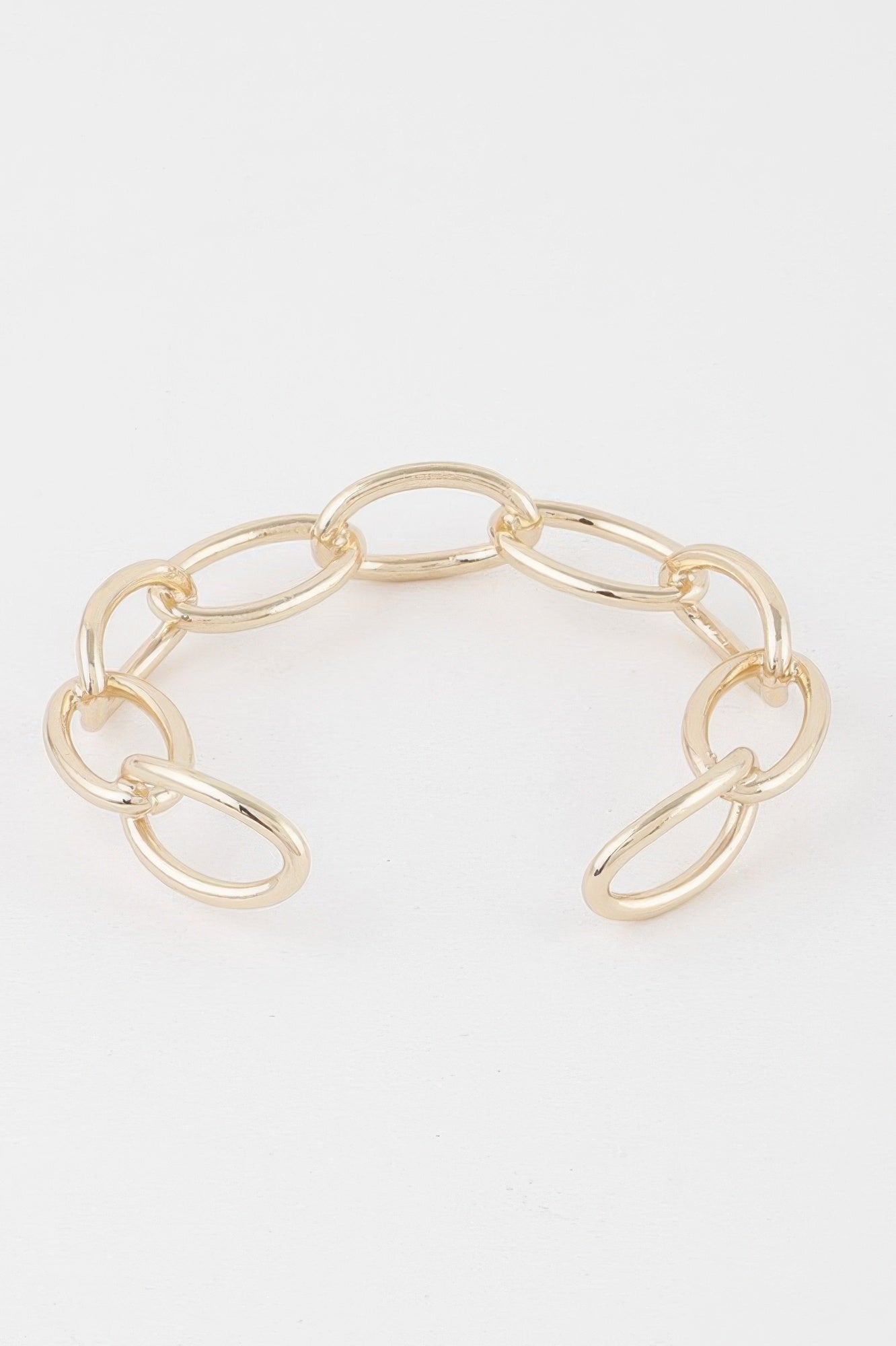 Link Chain Cuff Bracelet