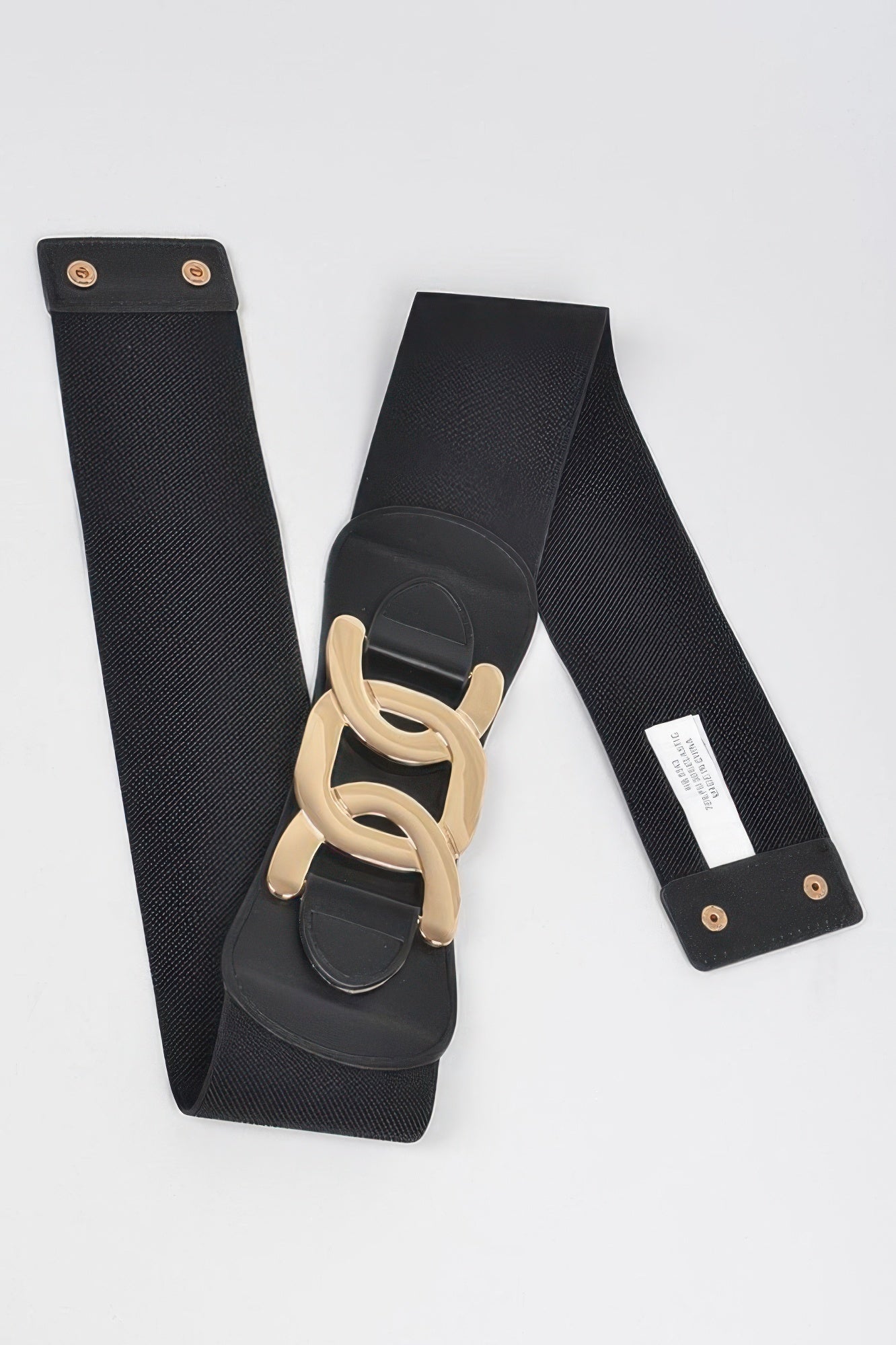 Metal Buckle Plus Size Elastic Belt