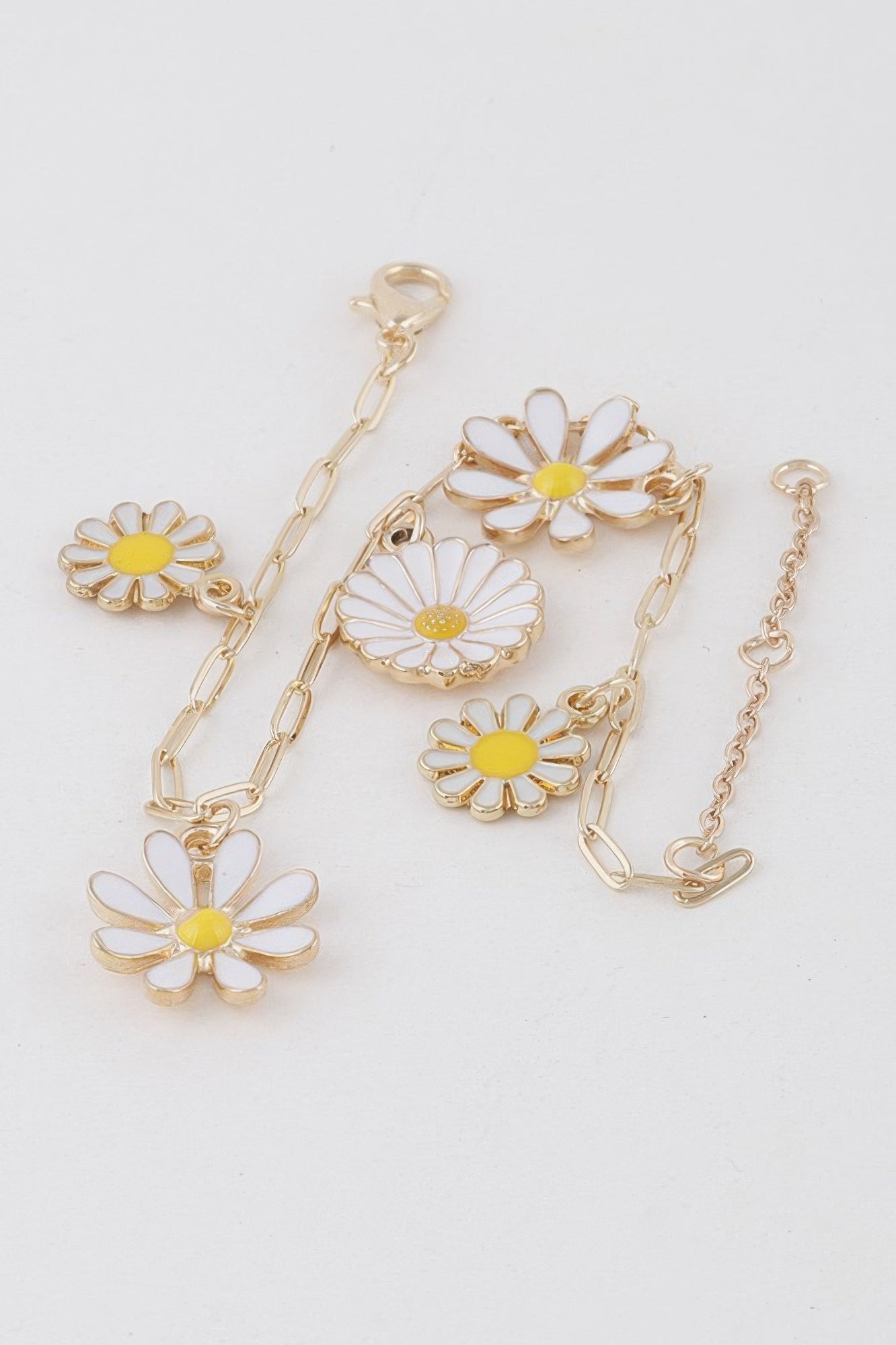 Multi Flower Charm Bracelet