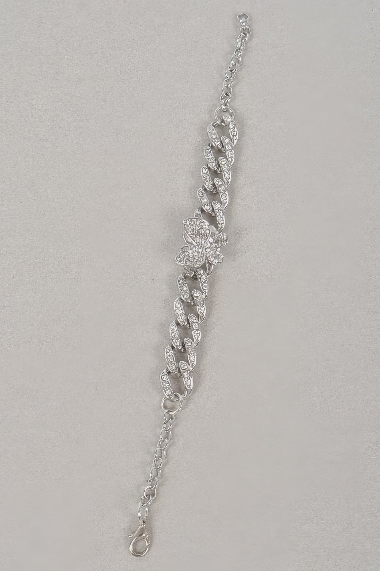 Rhinestone Butterfly Chain Bracelet