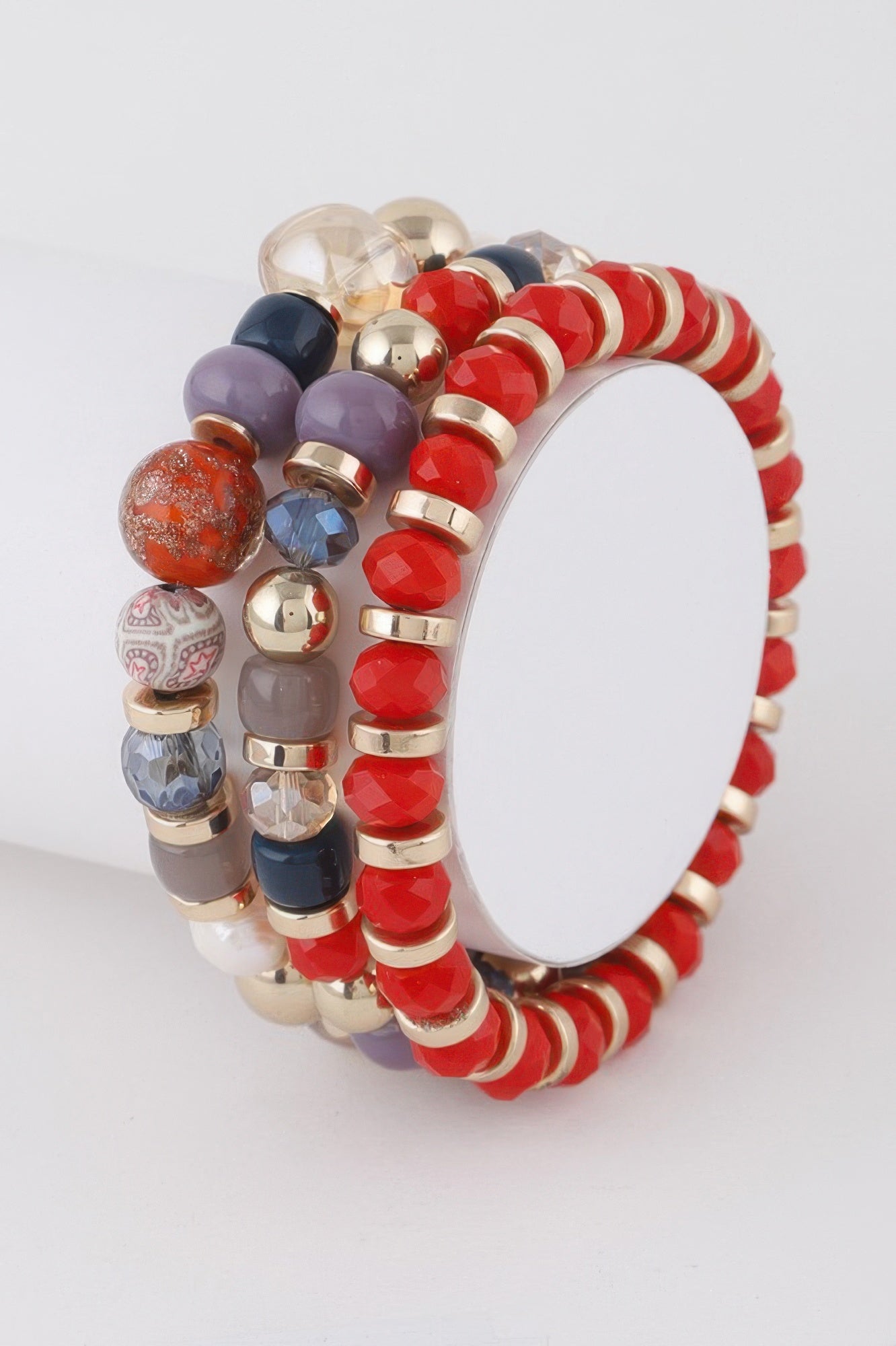Multi Stone N Bead Bracelets