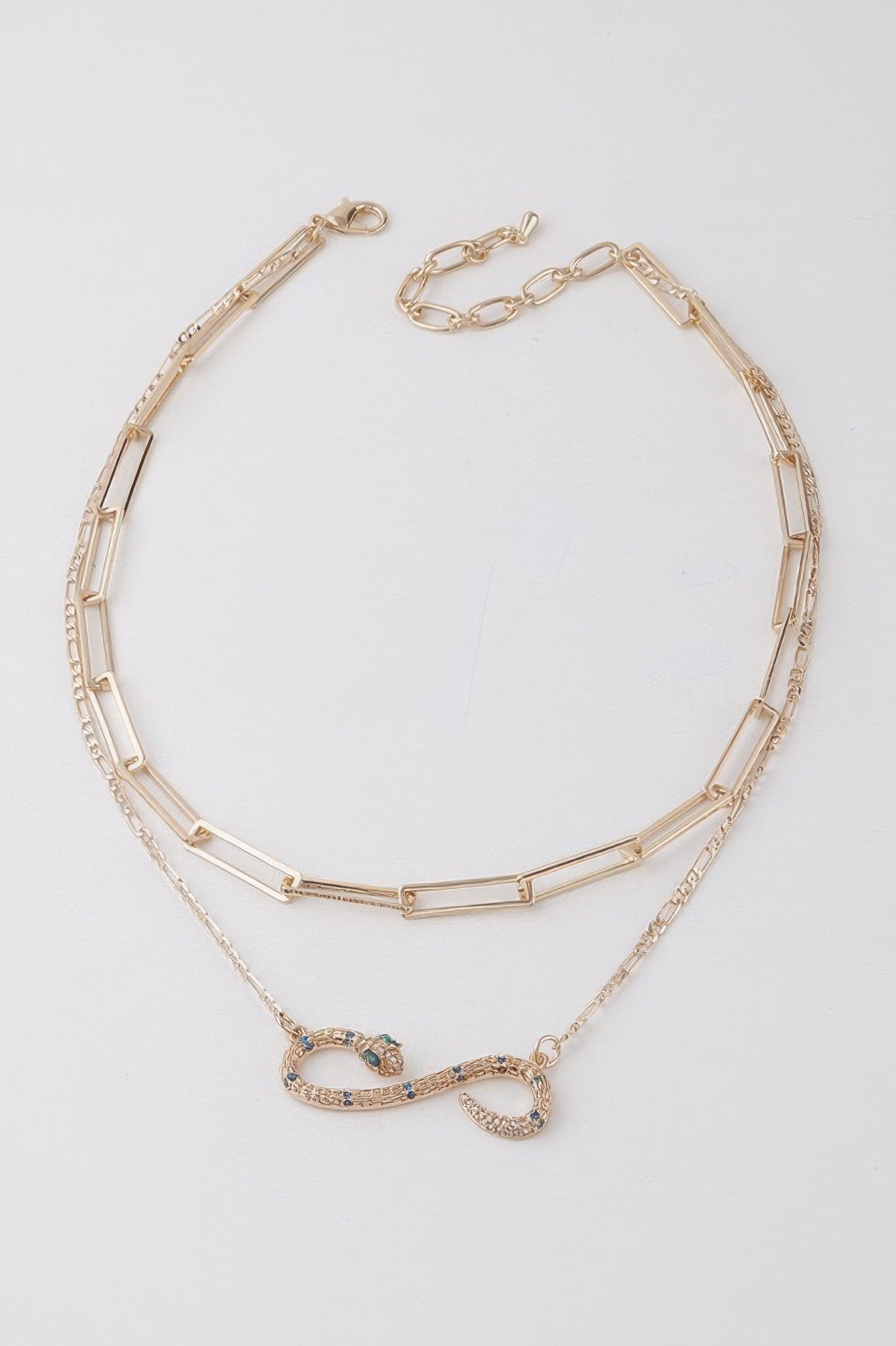 Infinity Snake Pendant Necklace