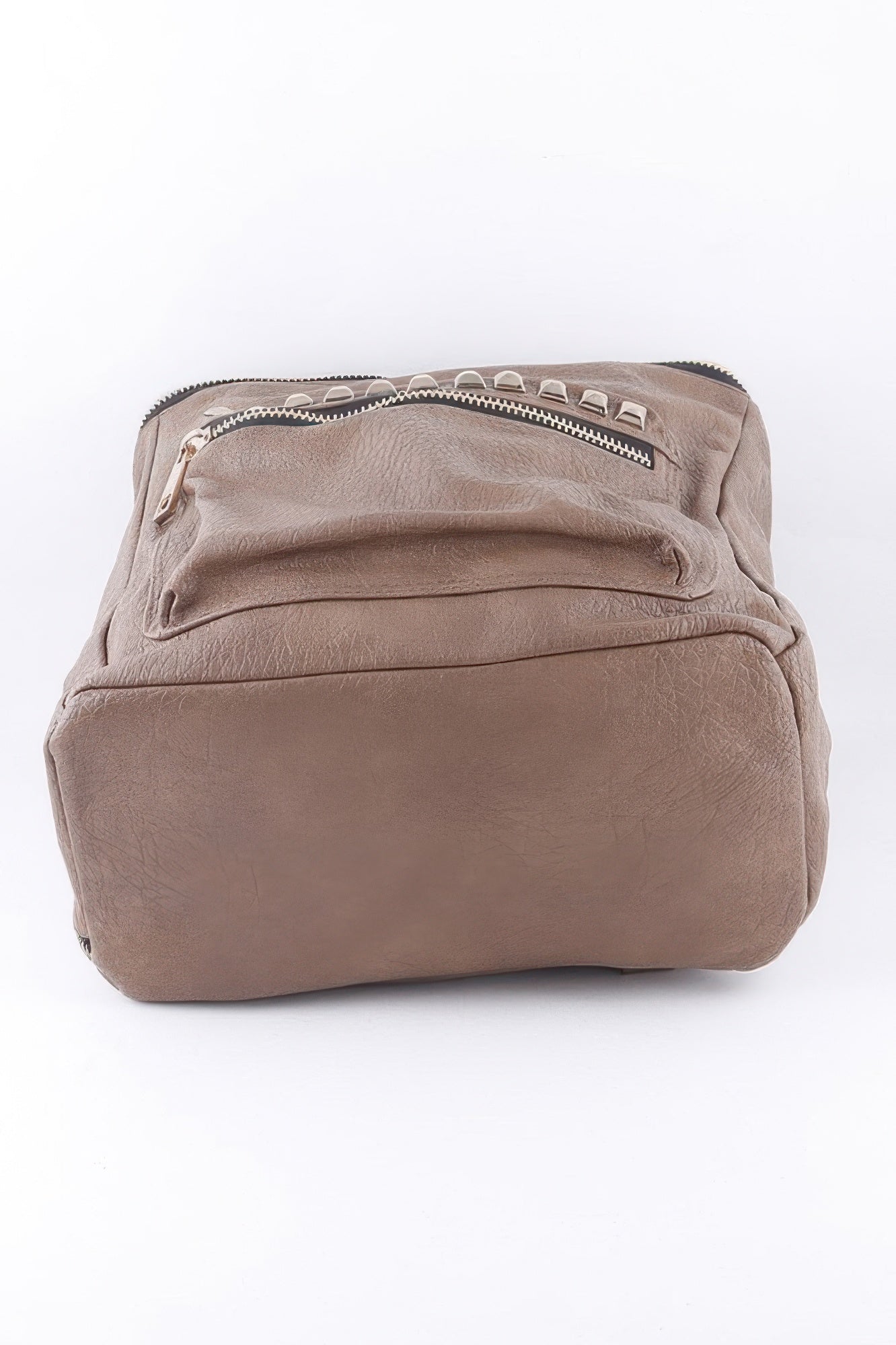 Studded Faux Leather Backpack