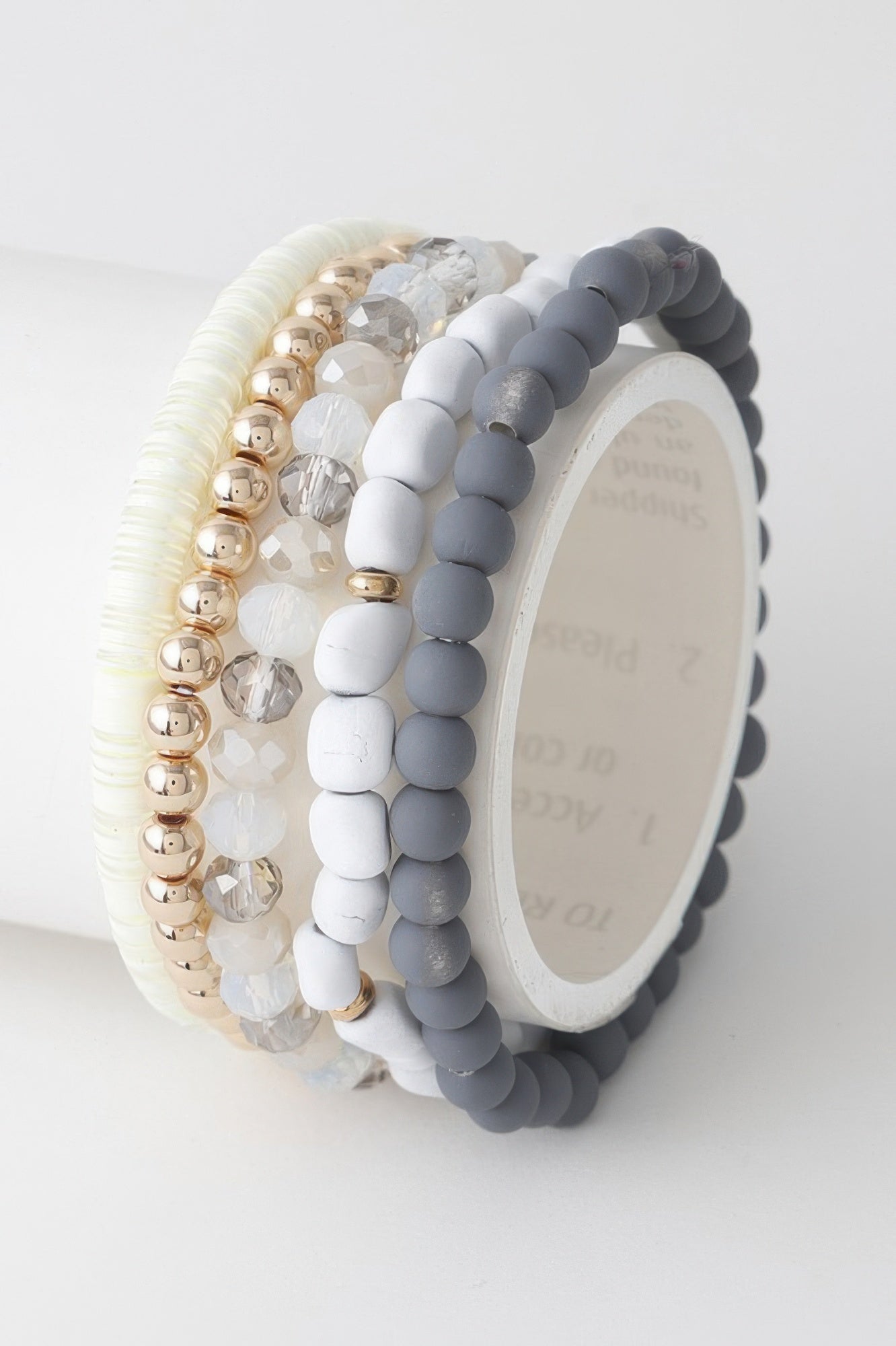 Multi Bead N Crystal Bracelet