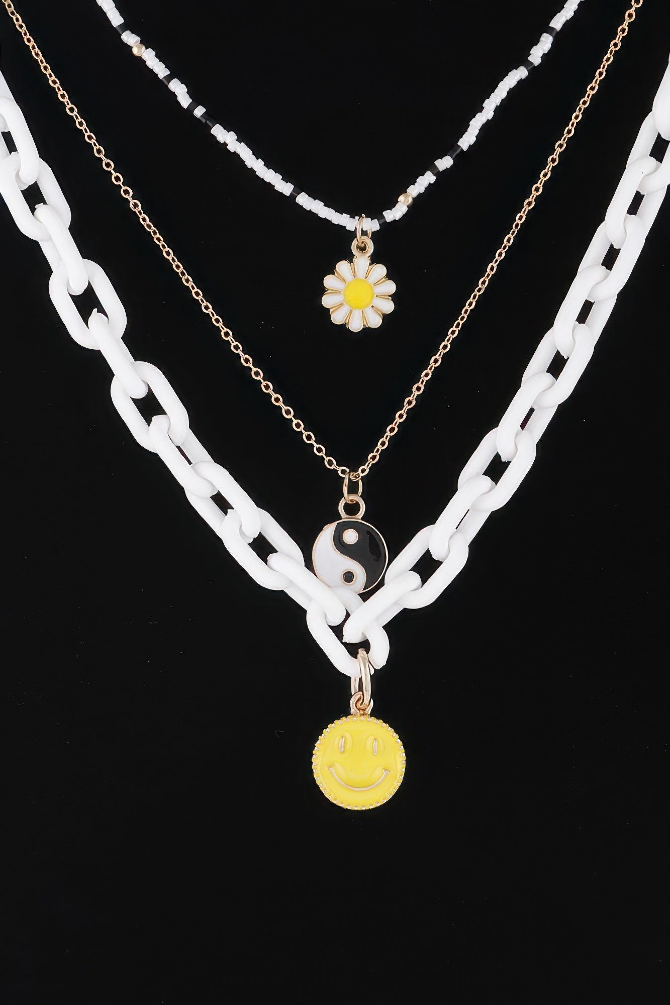 Multi Pendant Chain Necklace