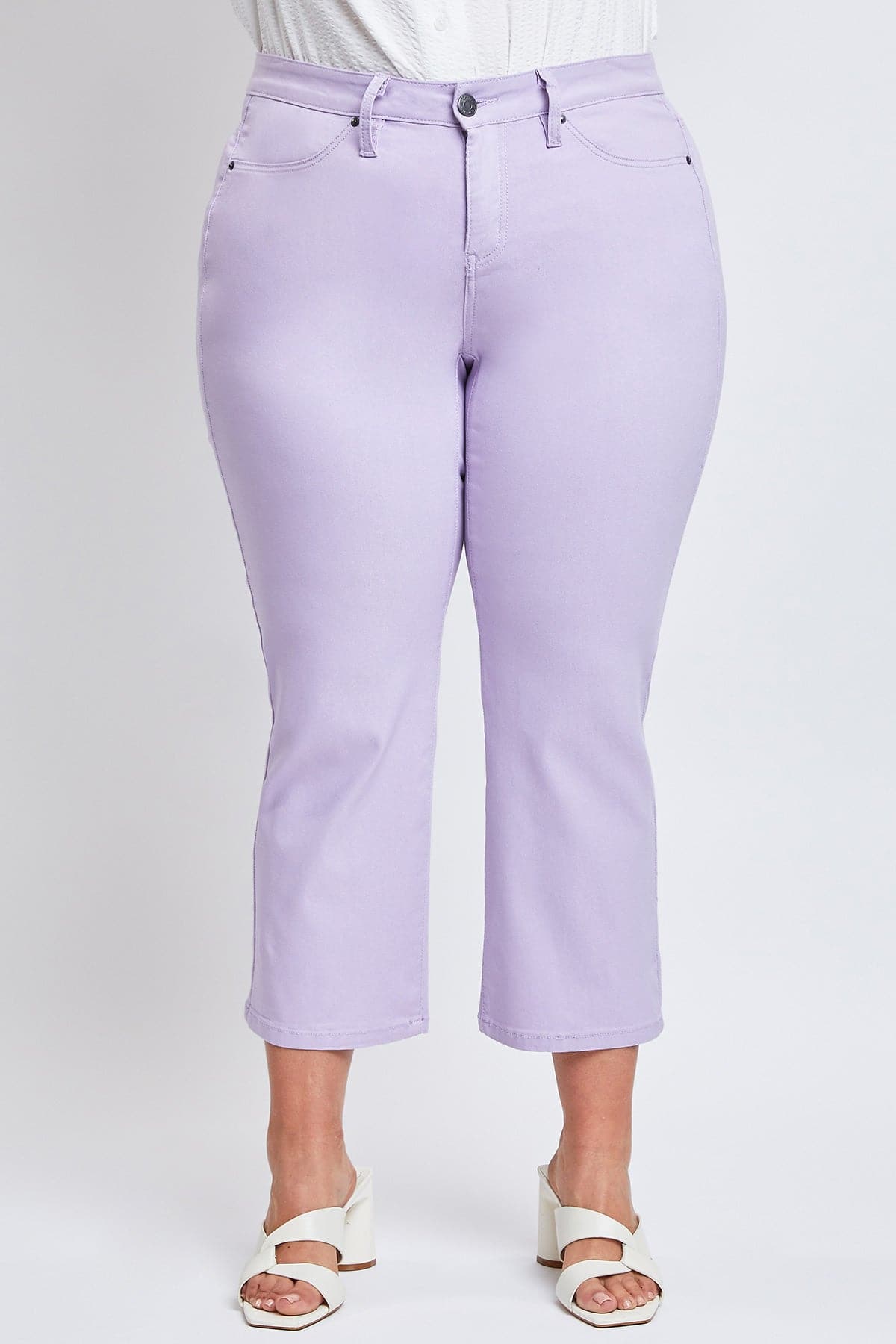 Women's Plus Hyperstretch Cropped Wide Leg Pants