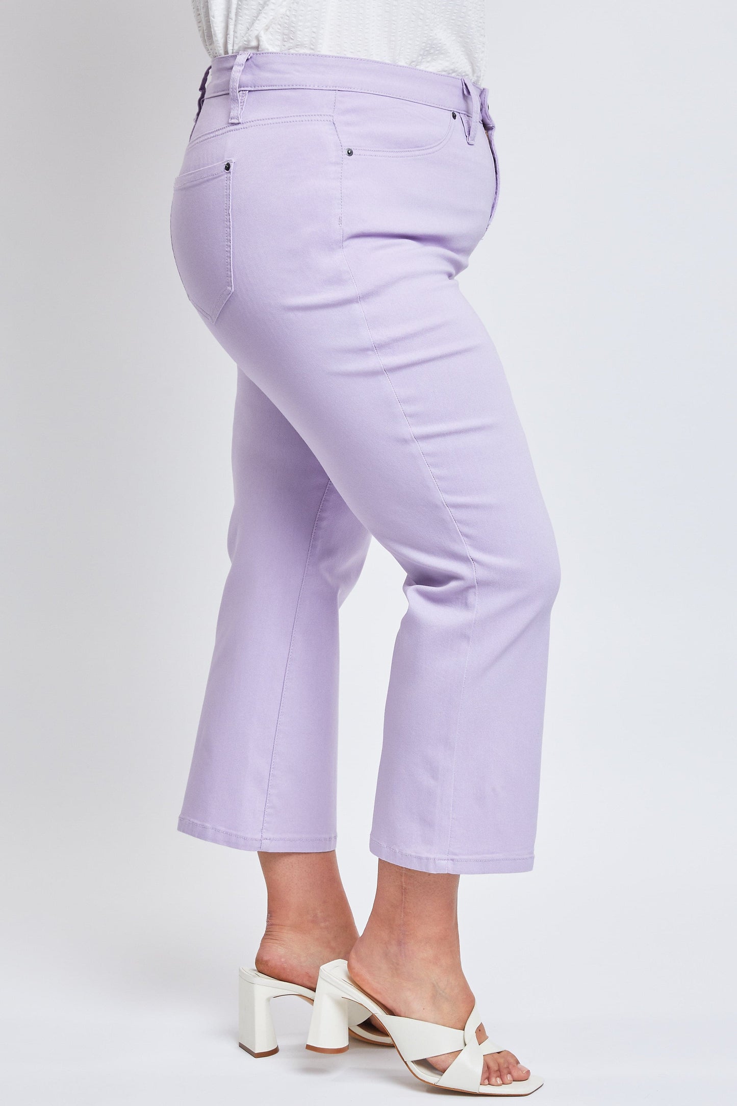 Women's Plus Hyperstretch Cropped Wide Leg Pants