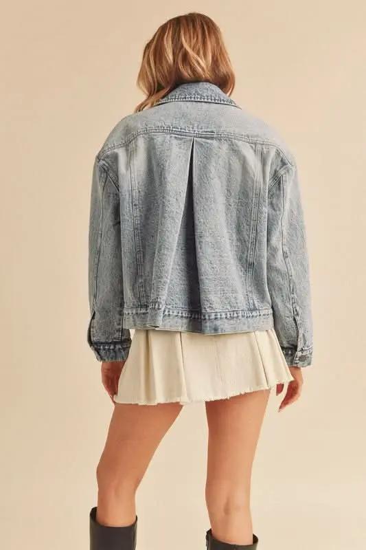 Aemi + Co Gayla Denim Jacket — Classic Fit Unisex Outerwear