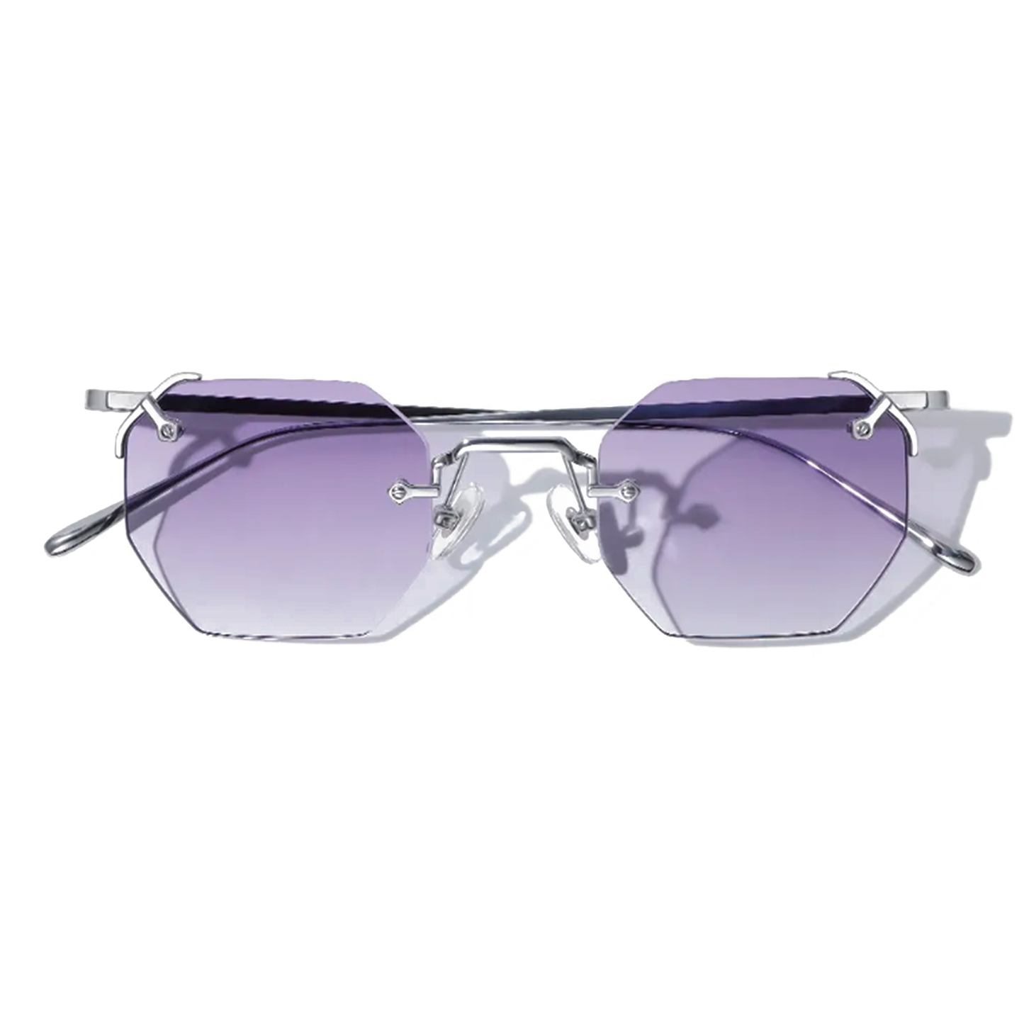 A.M. 48mm Hexagon Sunglasses | Purple