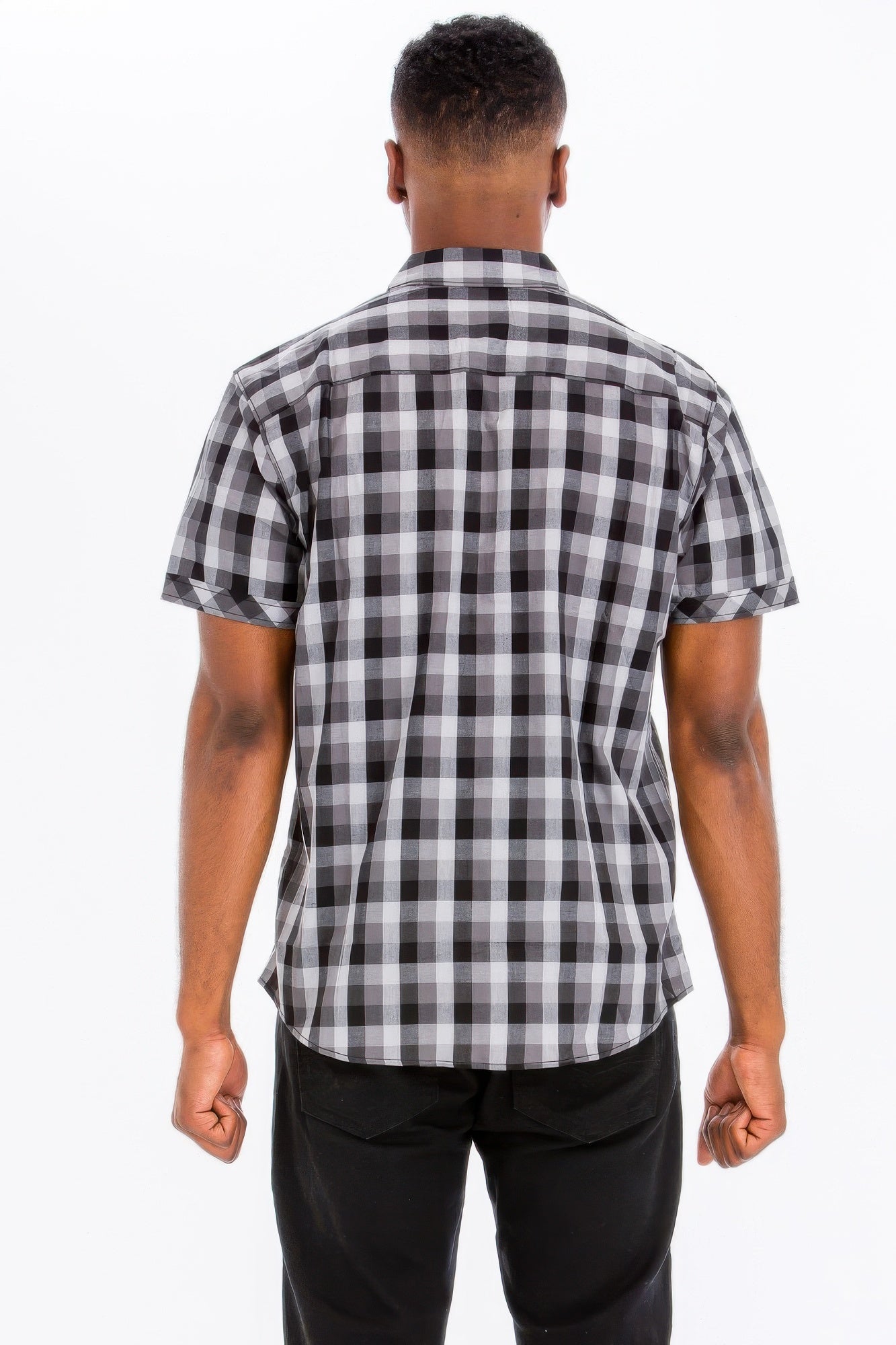 Men's Checkered Button-Down Shirt