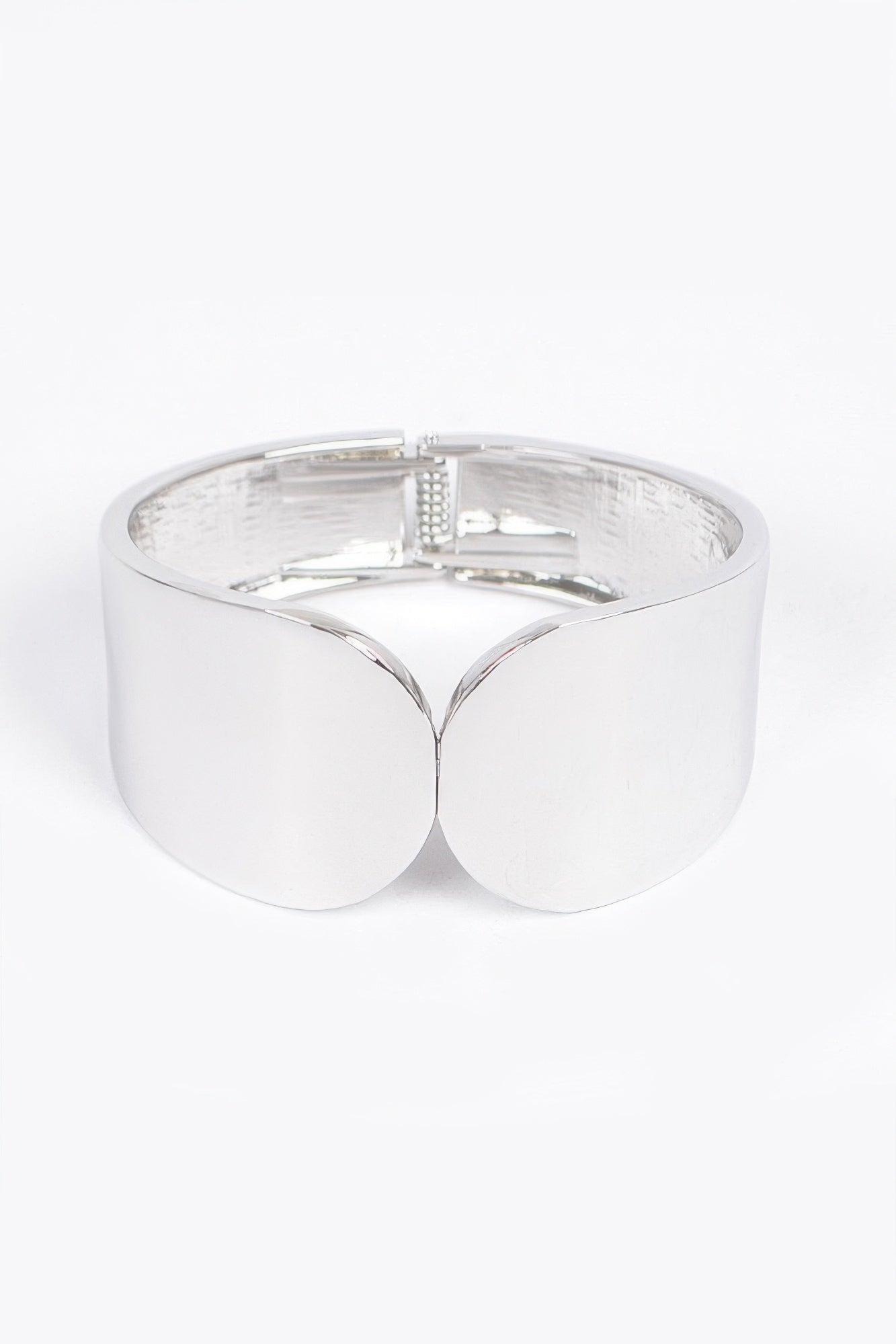 Metal Spring Hinge Cuff Bracelet