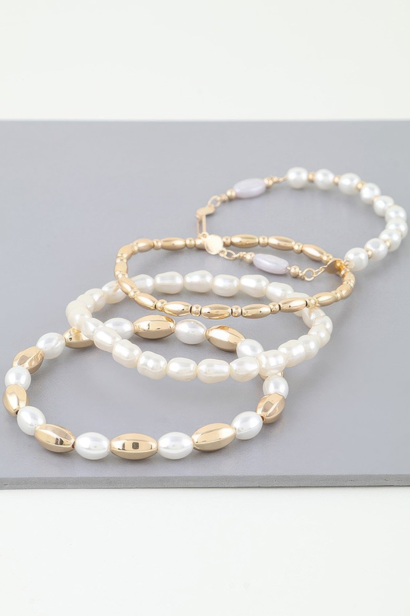 Multi Oval Stone Beaded Bracelet