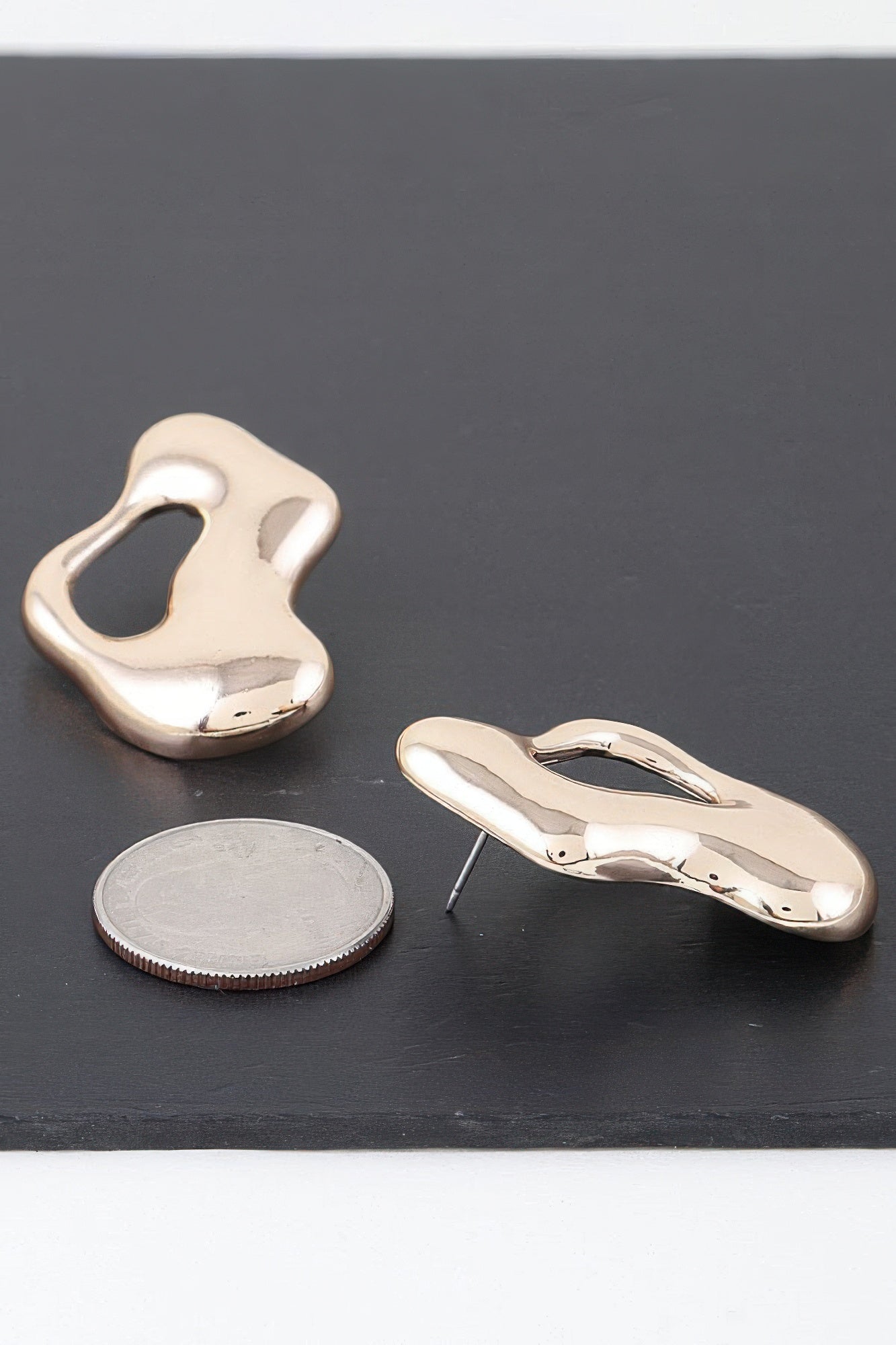 Abstract Modern Puddle Earrings