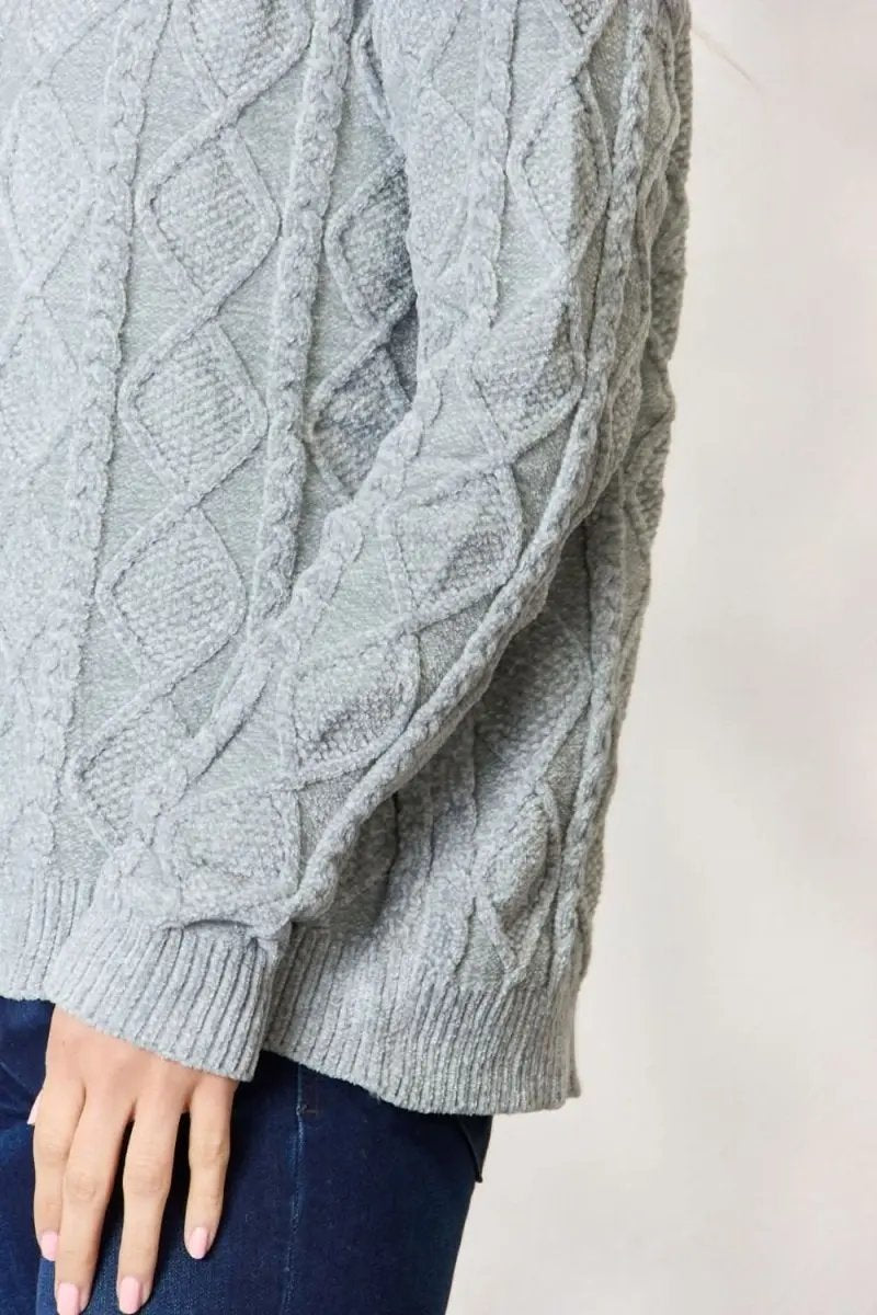 Sweaters Trendsi Cable Knit Sweater Women's Fall Fashion Pullover Soft & Cozy