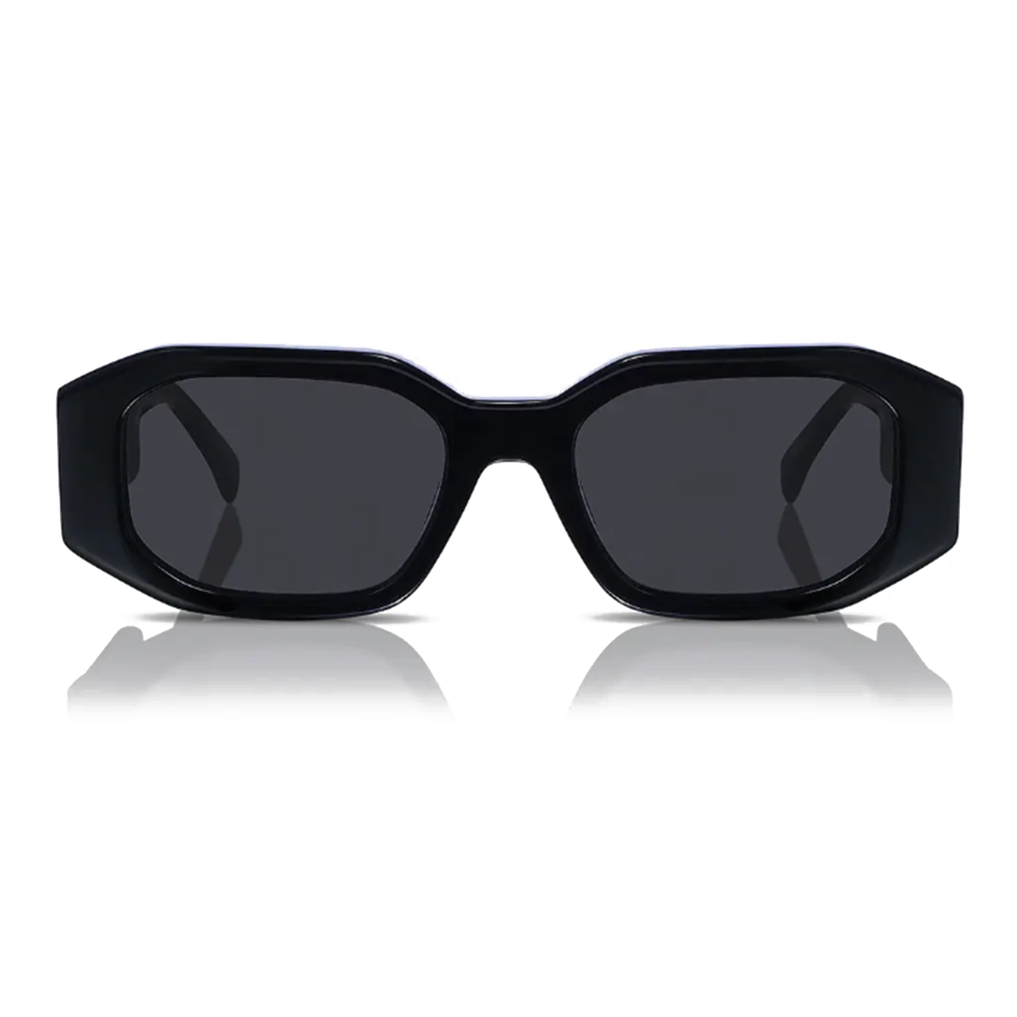 Caroline 51mm Rectangle Sunglasses | Black