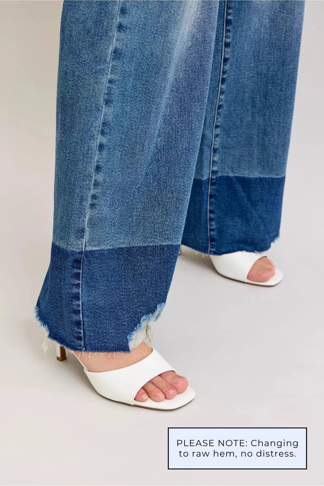 Judy Blue Jeans - Raw Hem High Waist Column Straight Jeans