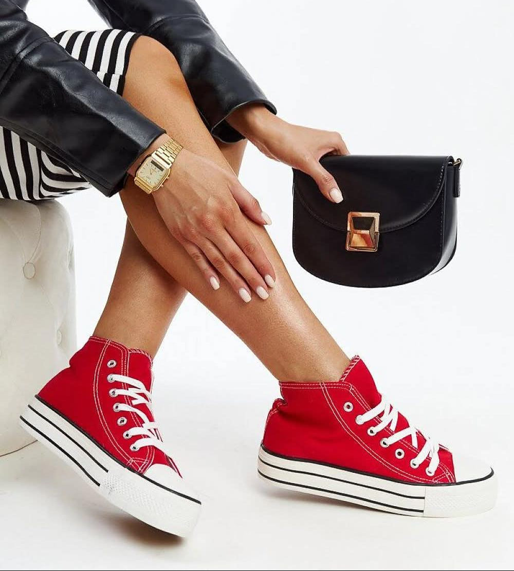 Solea Red high-top sneakers