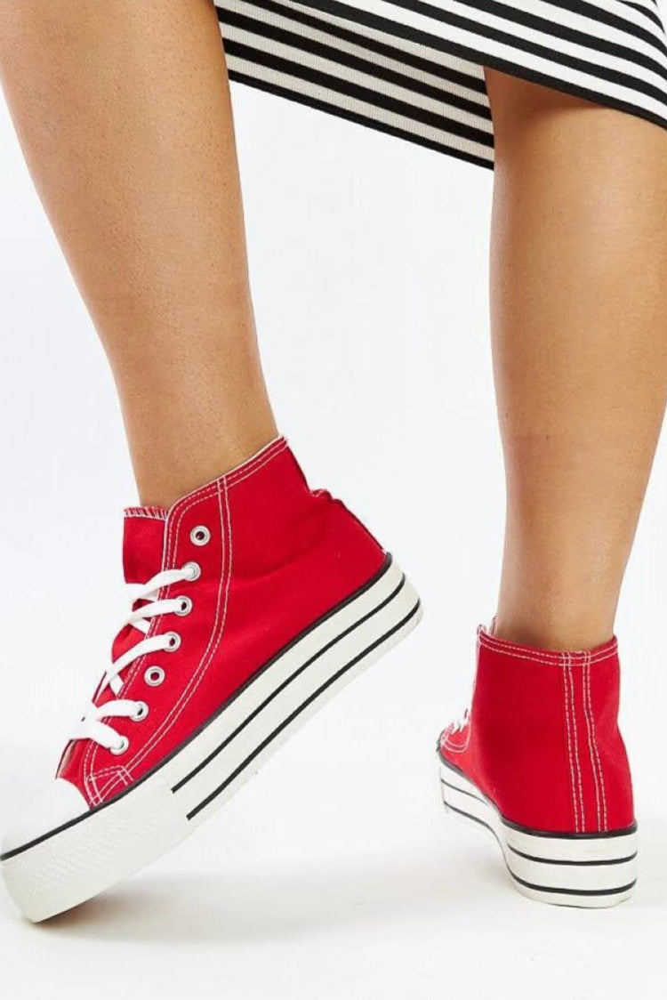Solea Red high-top sneakers