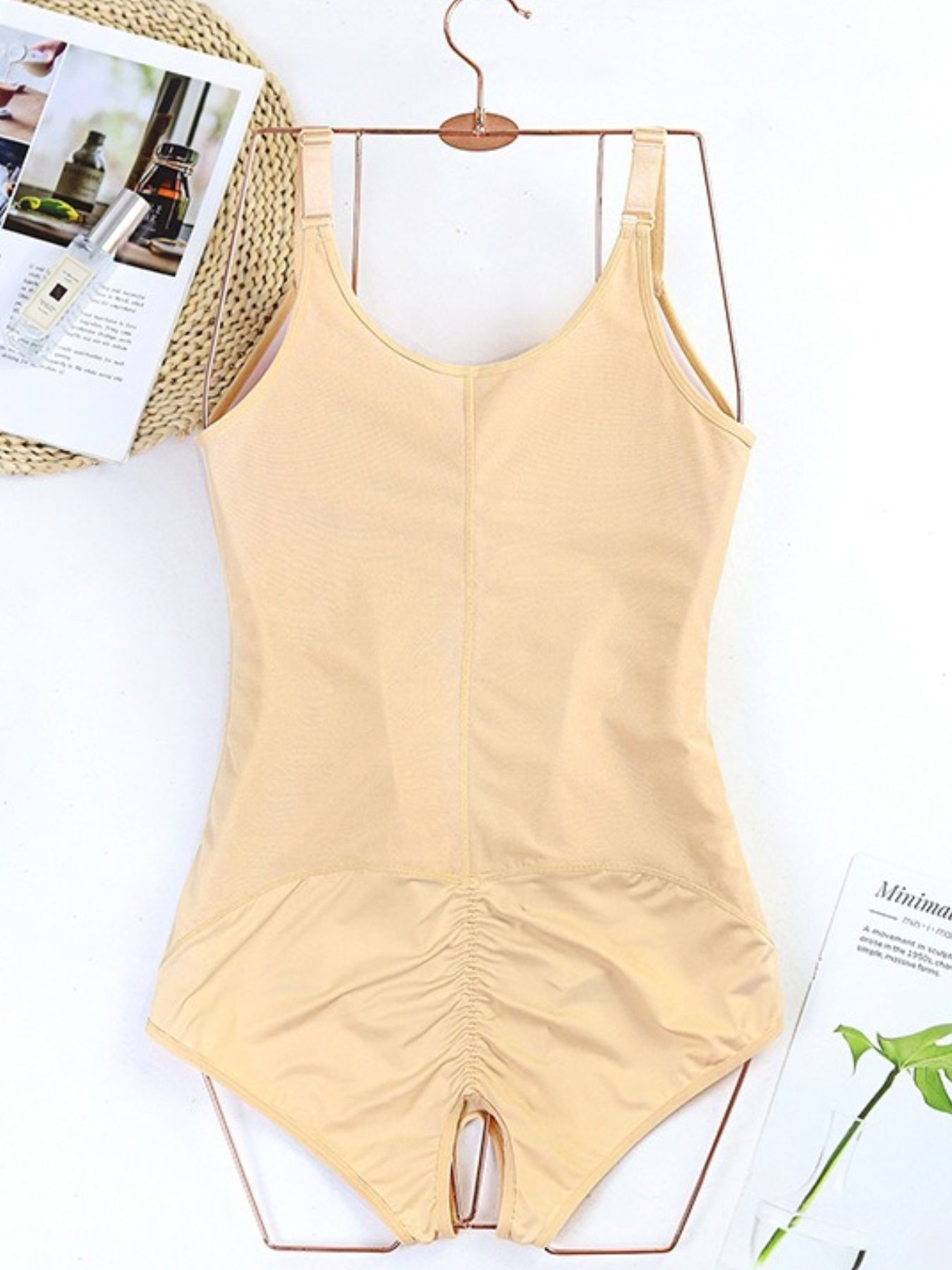 Plus Size Zip Front Shaping Bodysuit