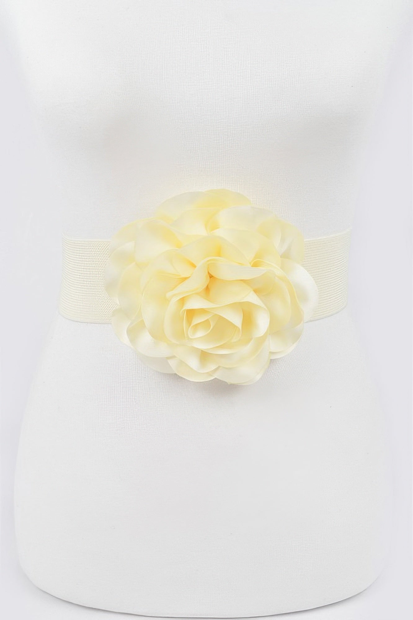 Delicate Beautiful Flower Plus Size Elastic Belt