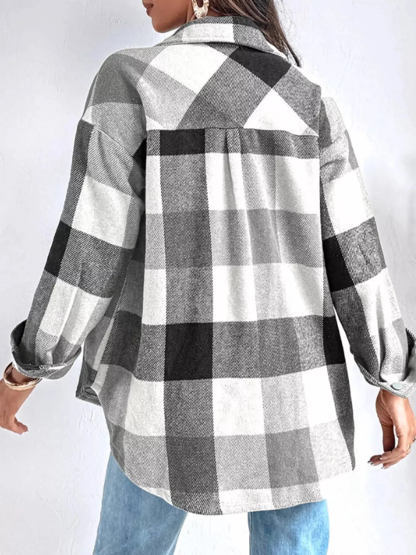 Plaid Button Up Long Sleeve Shirt