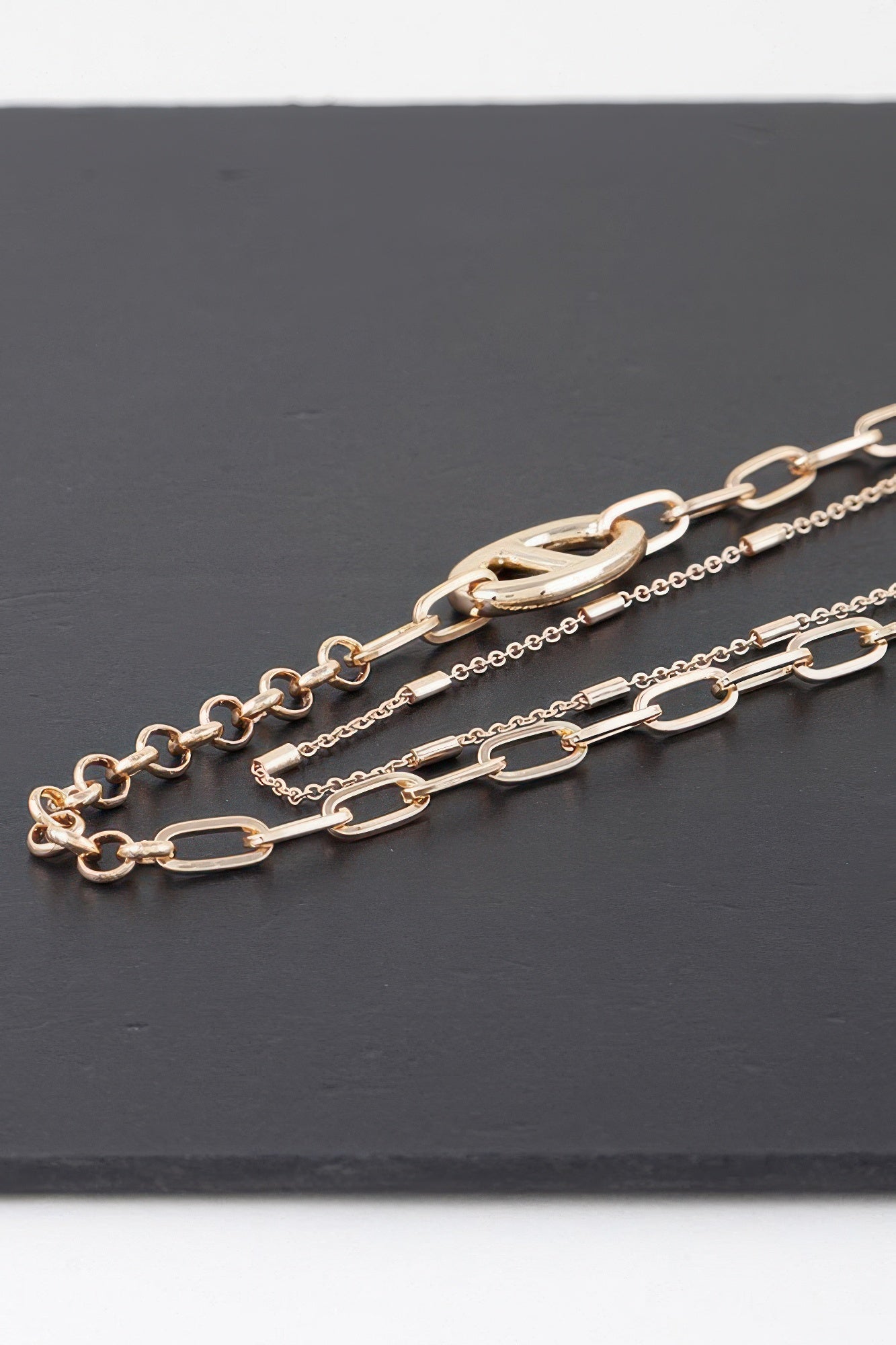 Double Link Chain Choker Necklace