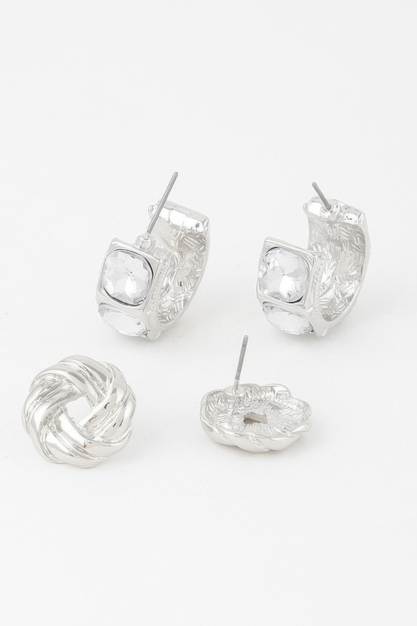 Embellished Zircon Earrings Set