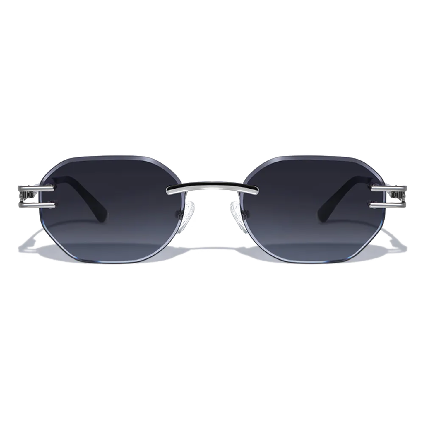 Emil 54mm Rimless Sunglasses | Black