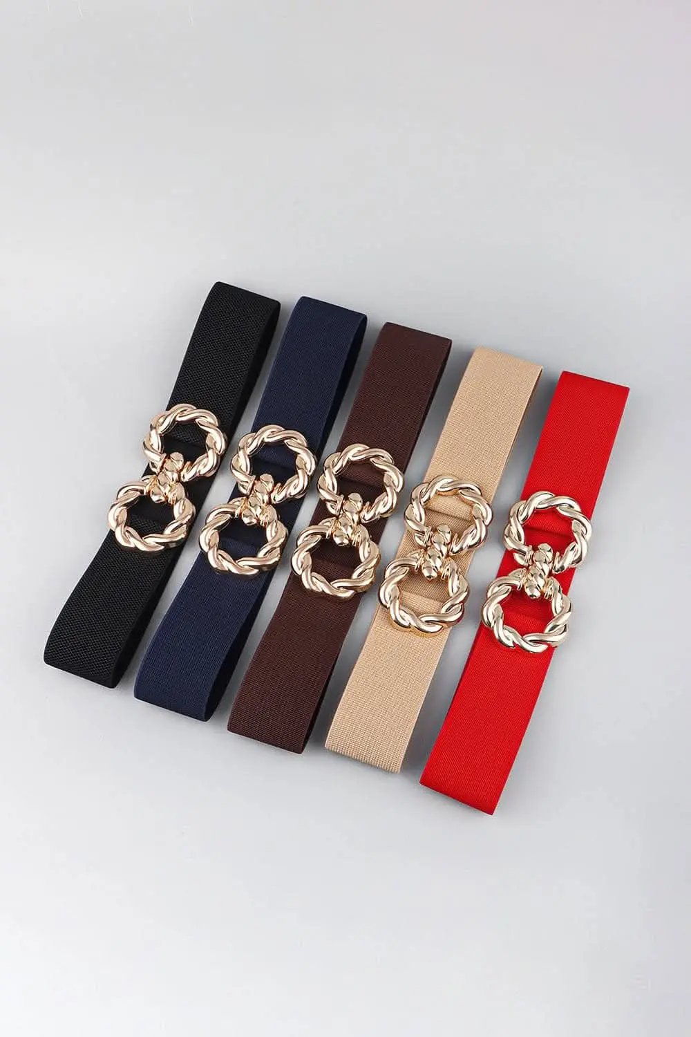 Accessories Trendsi Elastic belt with zinc alloy buckle