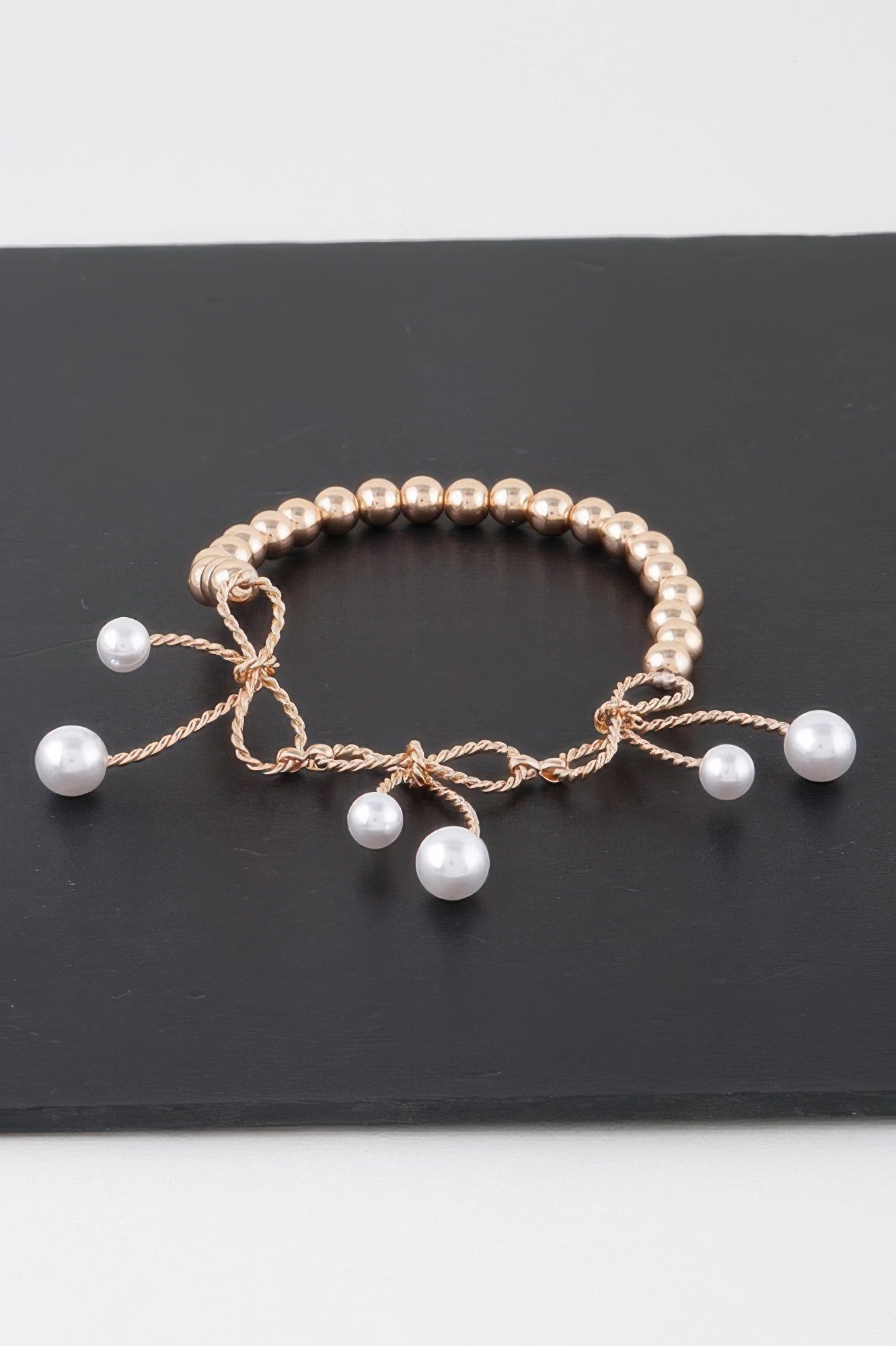 Faux Pearl Bloom Bracelet