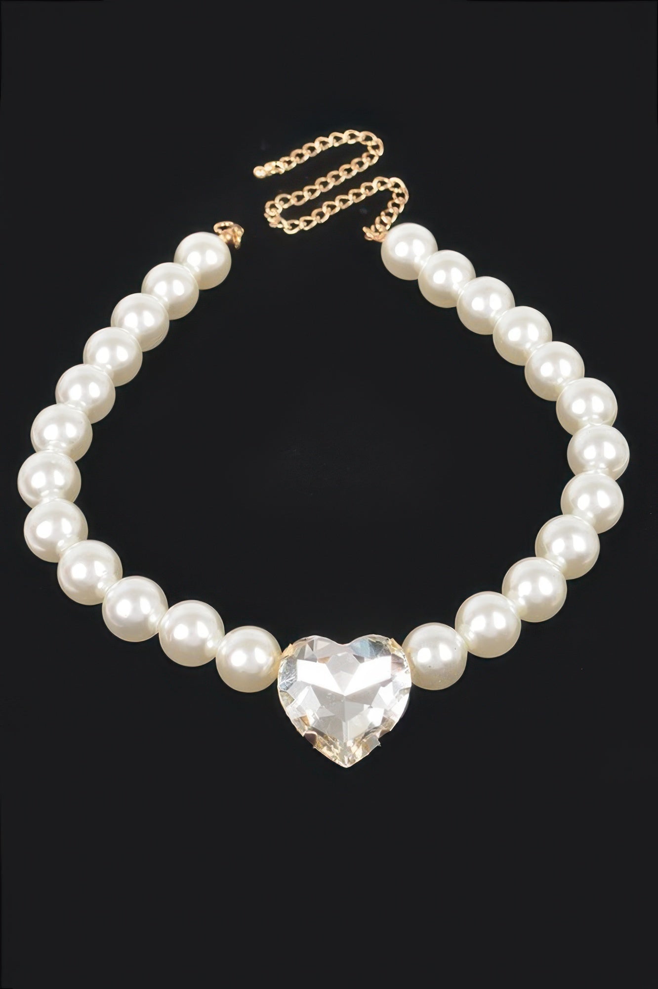Faux Pearl Stone Necklace