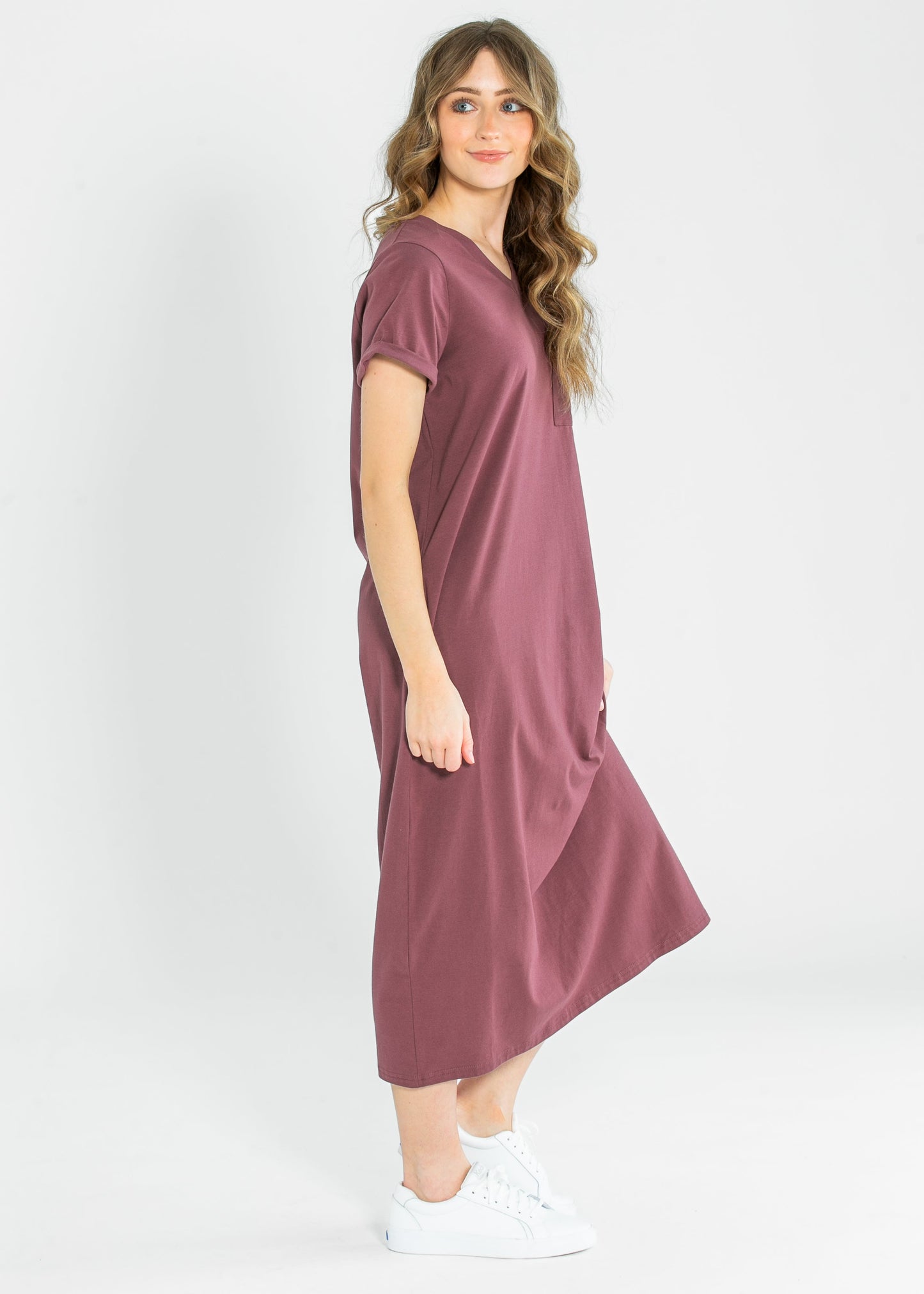 Finley V-neck T-shirt Dress