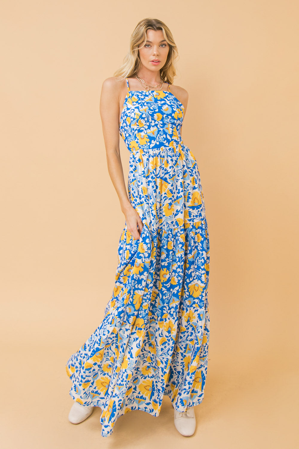 BRING THE SWEETNESS WOVEN MAXI DRESS