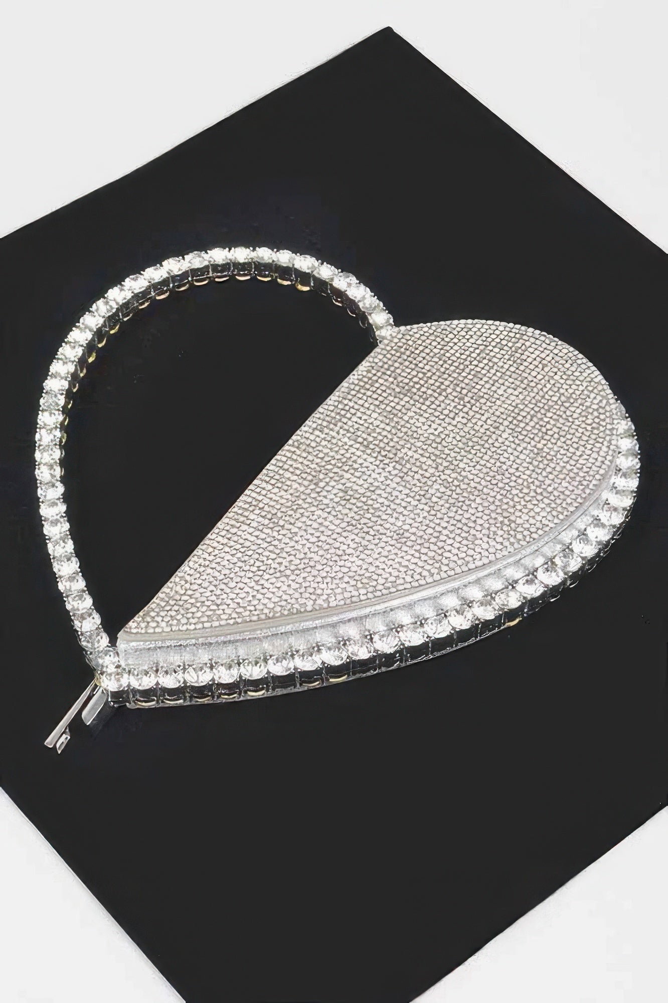 Heart Shape Rhinestone Bag