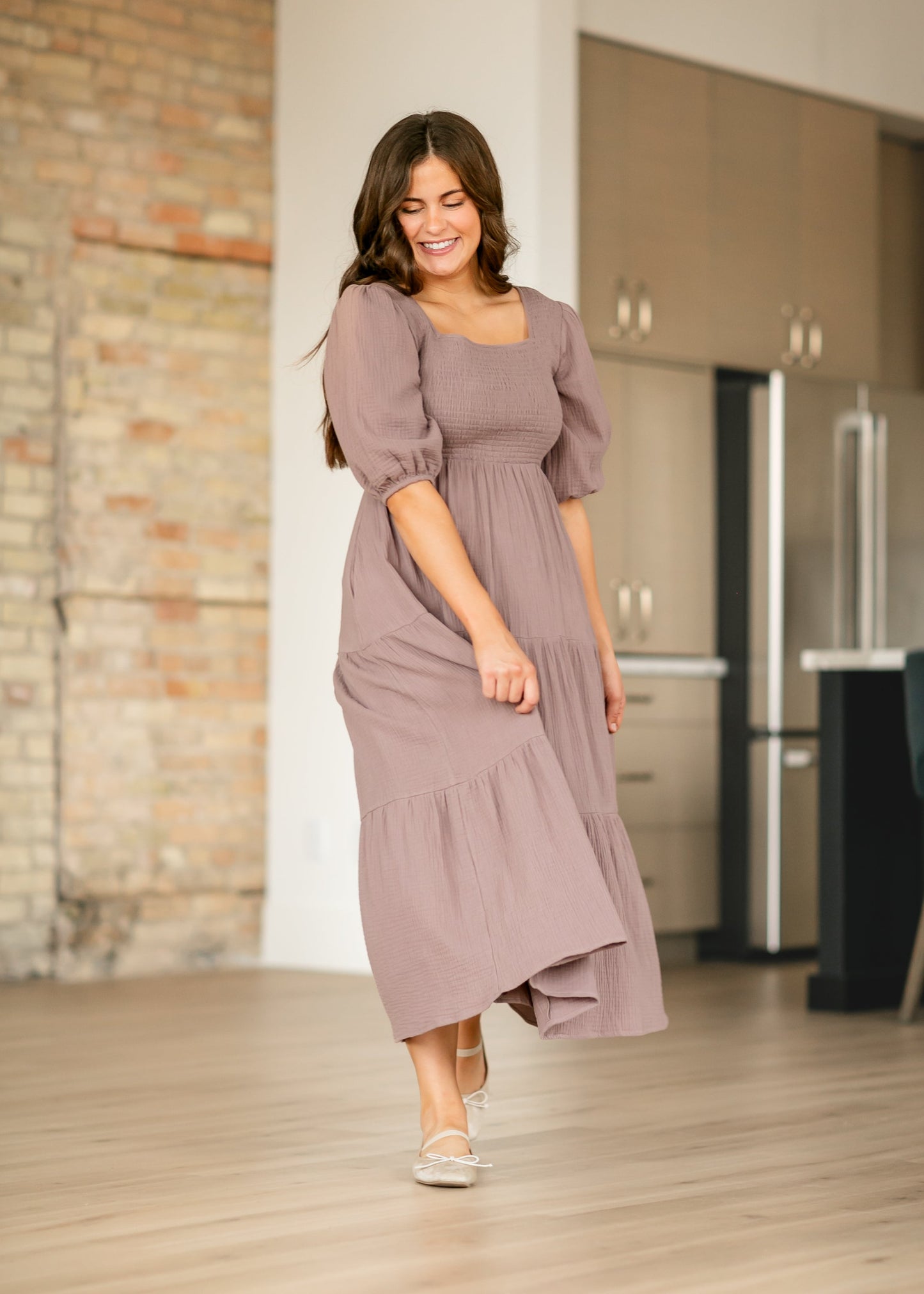 Kayleen Gauze Maxi Dress