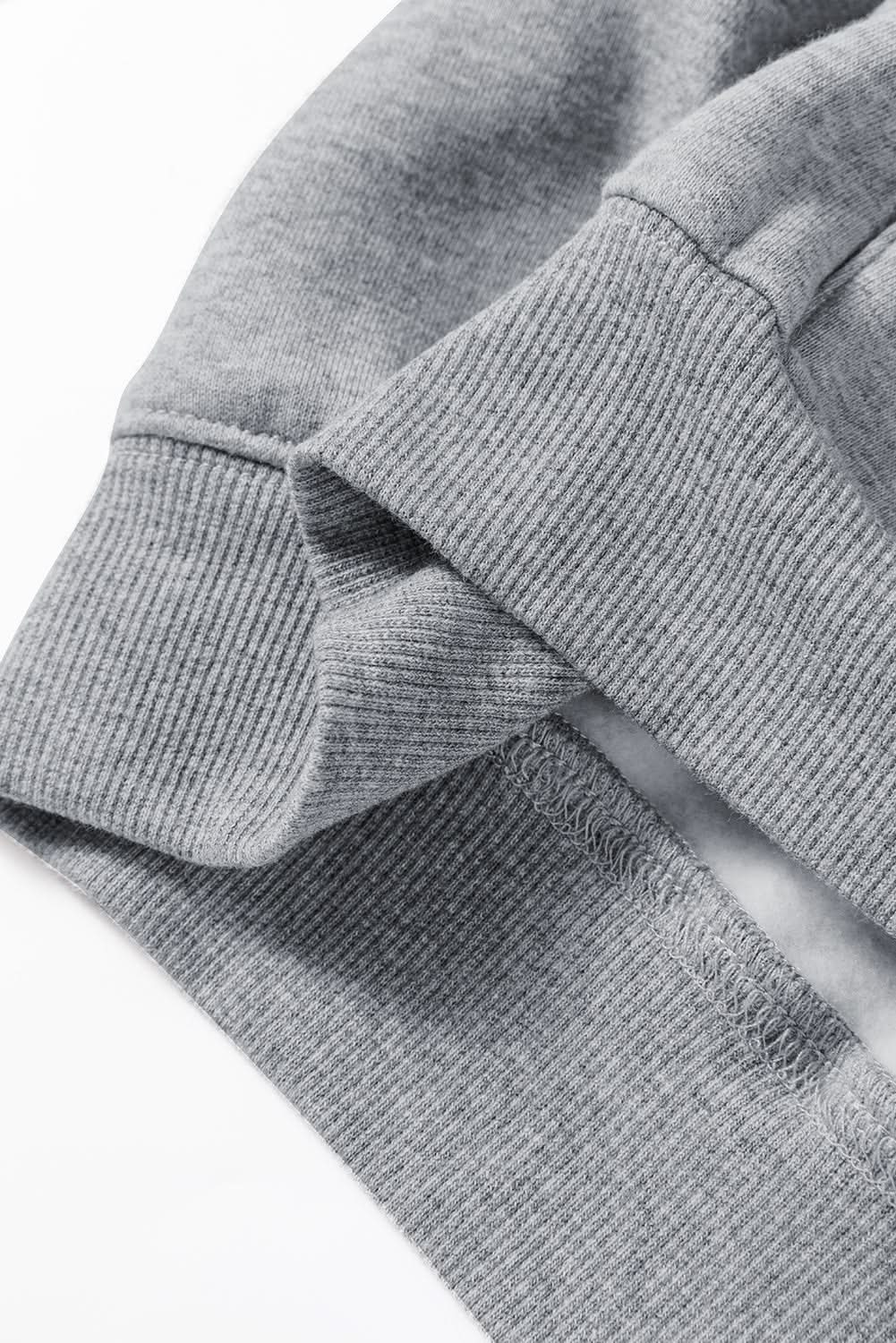 Love Salve Women's Gray Joggers — Cozy Cotton Blend Loungewear