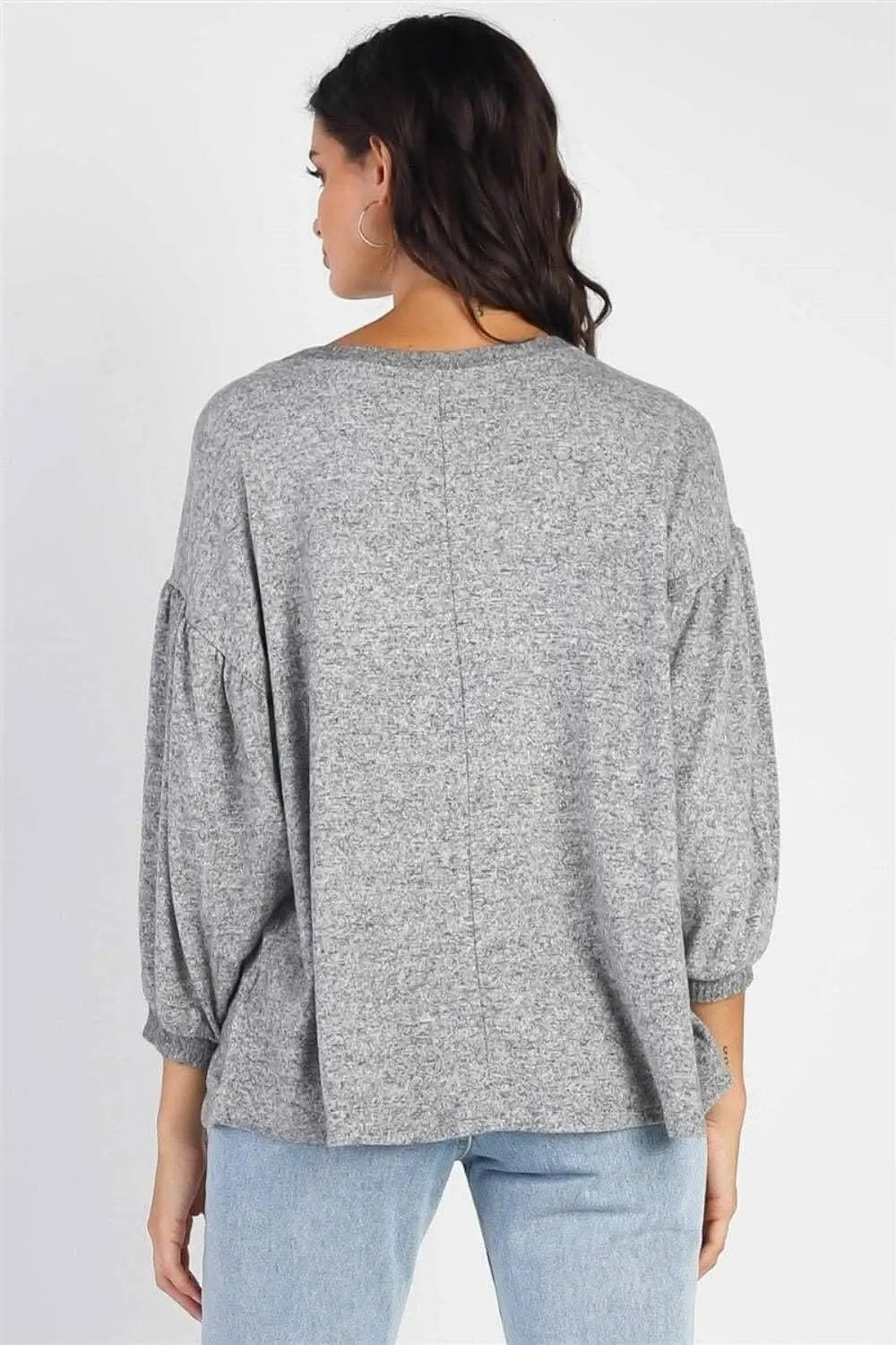 T-Shirts Love Salve Drop Shoulder Top Women's Casual Puff Sleeve Blouse Soft, Comfy