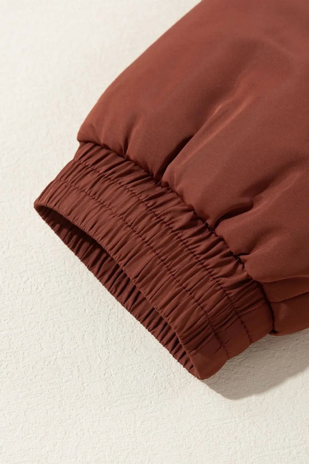 Jackets Love Salve Cozy coffee quilted puffer coat
