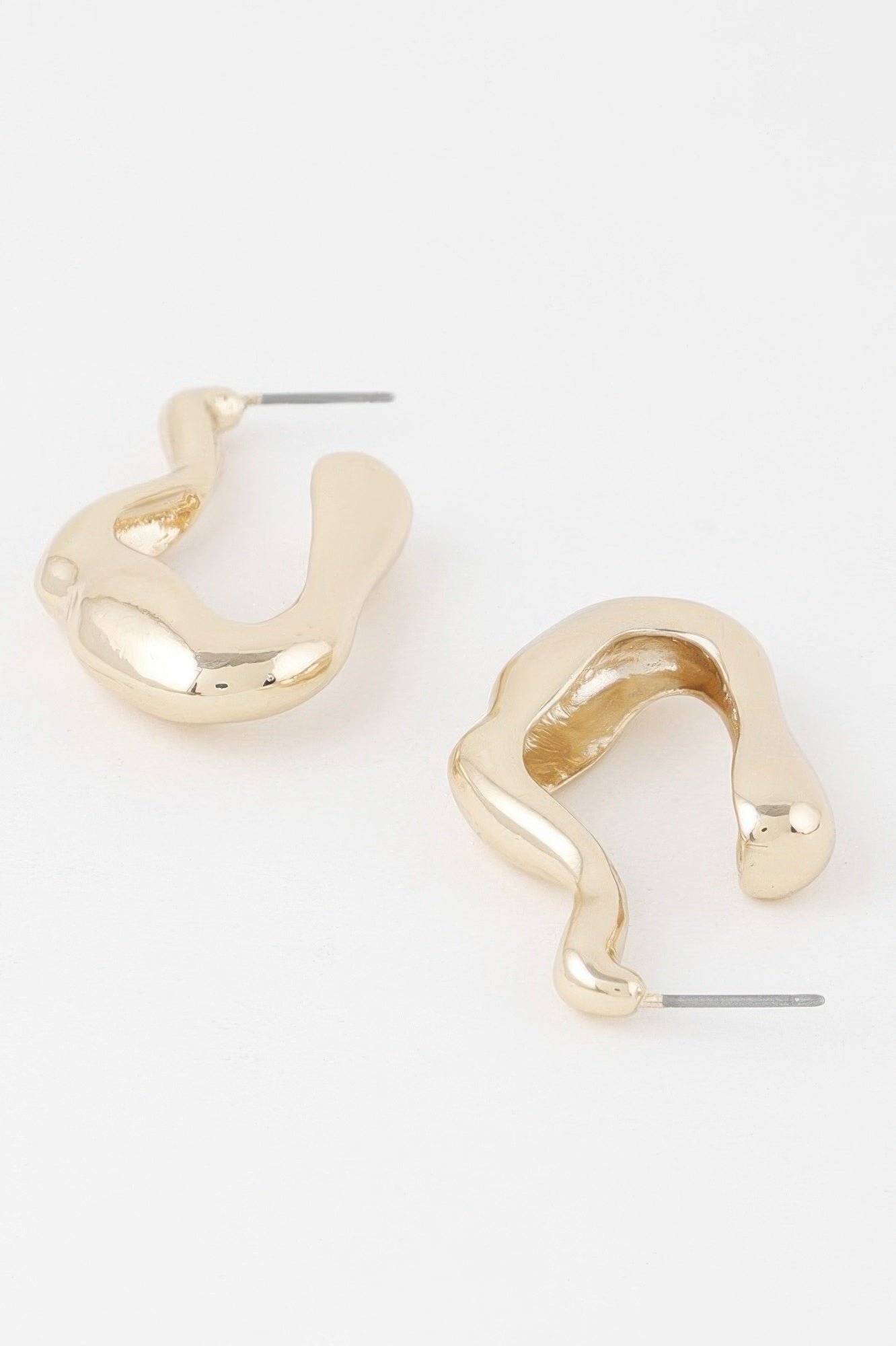 Molten Hoop Earrings